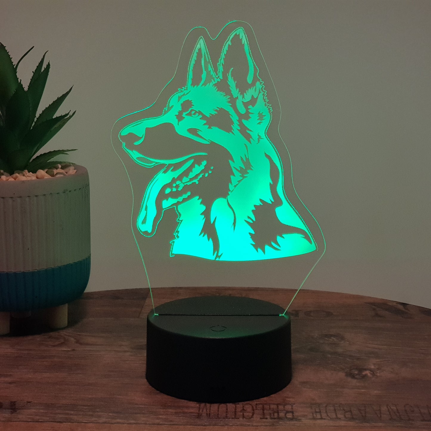 LED Lampe Schäferhund 1
