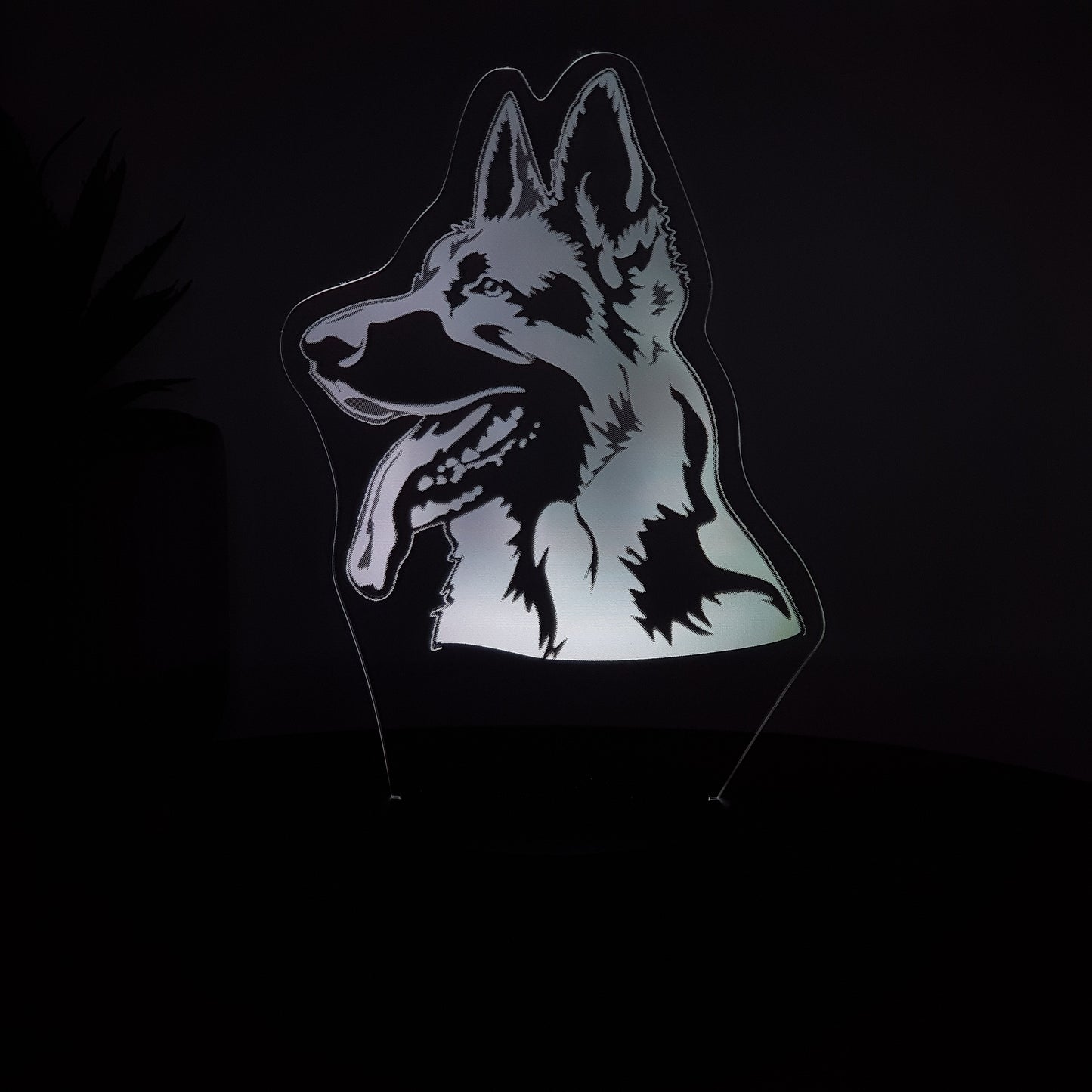 LED Lampe Schäferhund 1