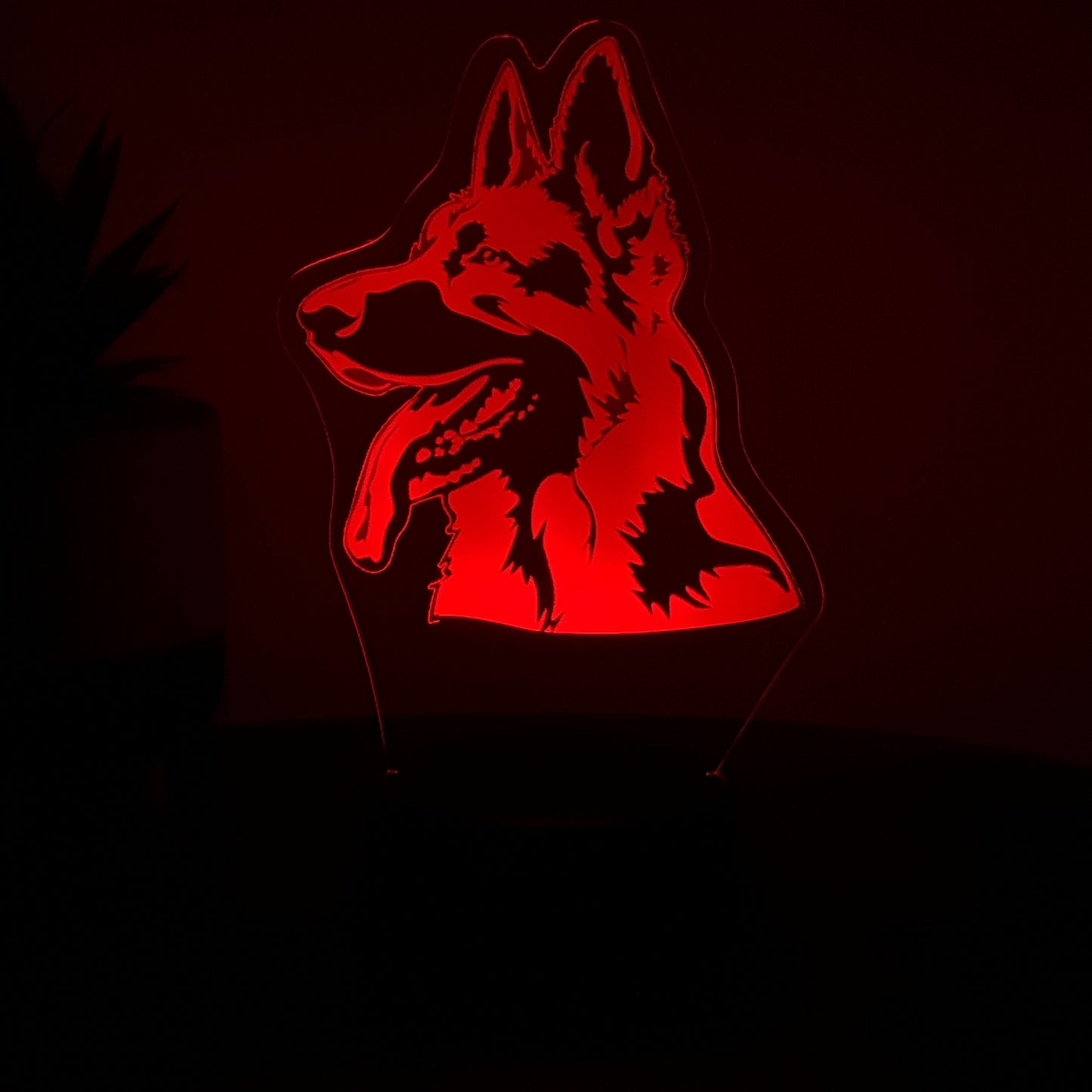 LED Lampe Schäferhund 1