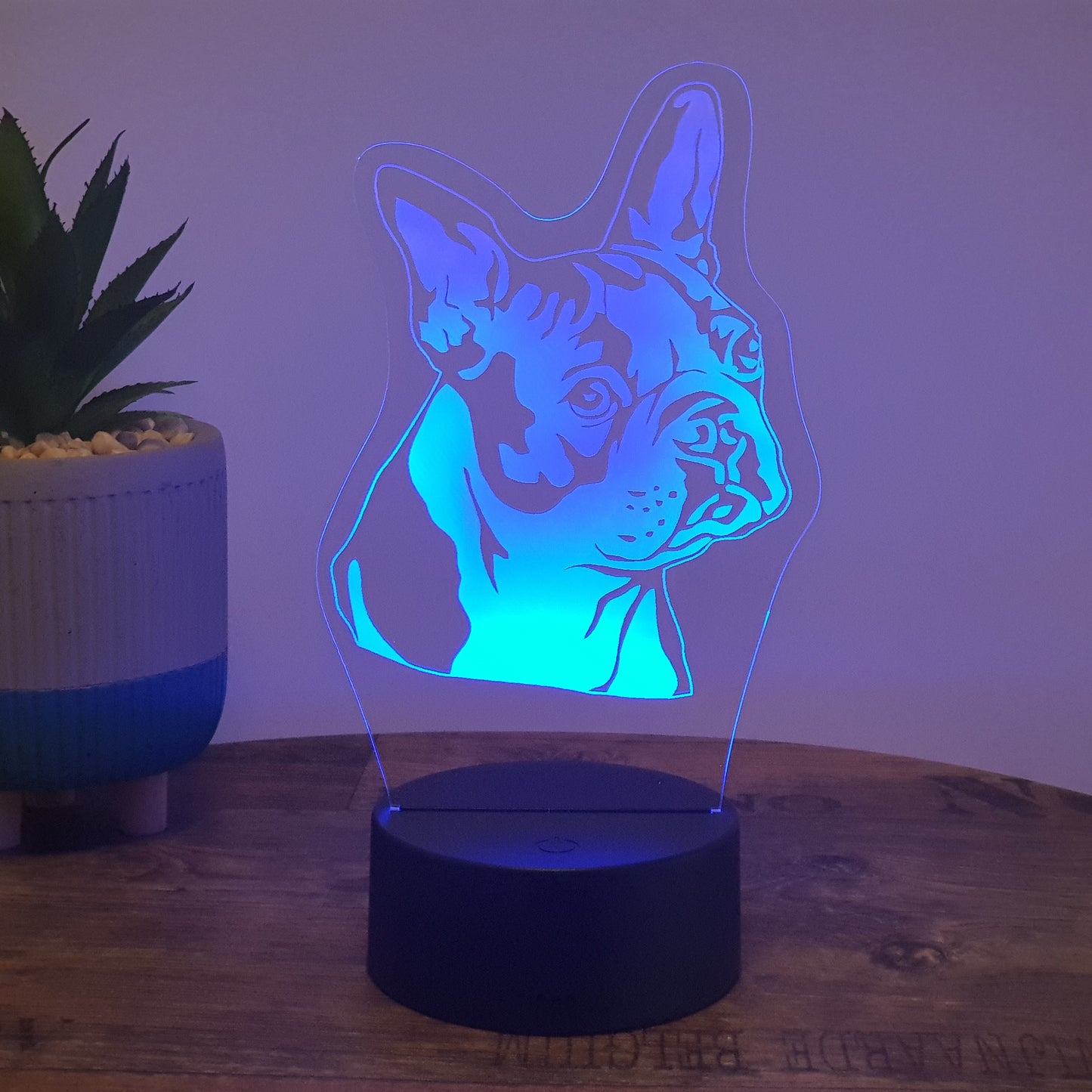 LED Lampe Französische Bulldogge