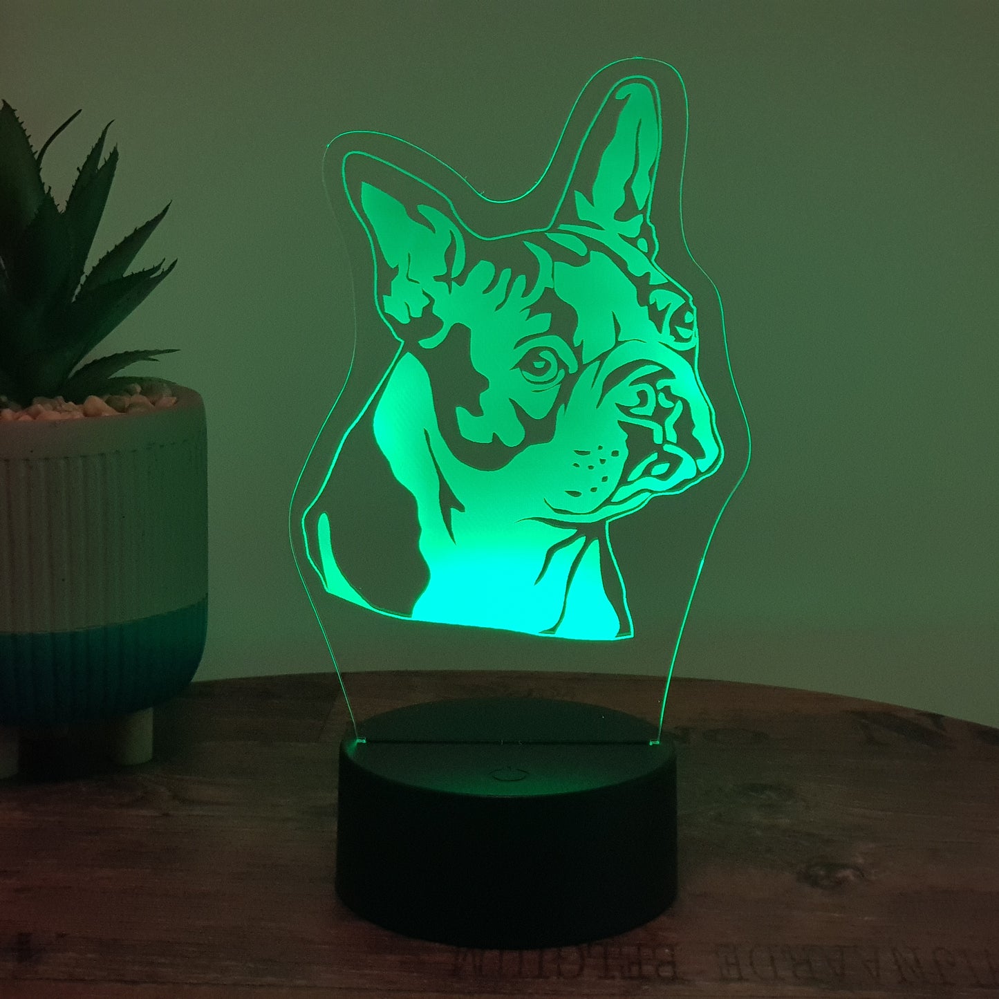 LED Lampe Französische Bulldogge