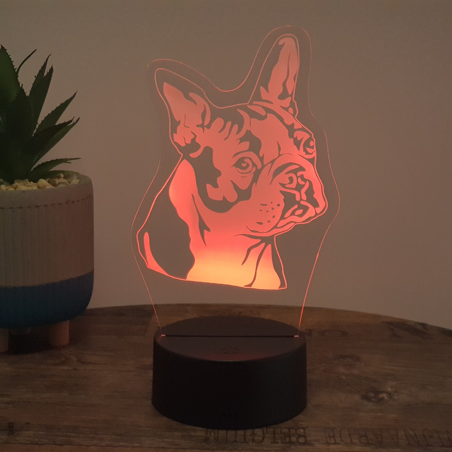 LED Lampe Französische Bulldogge