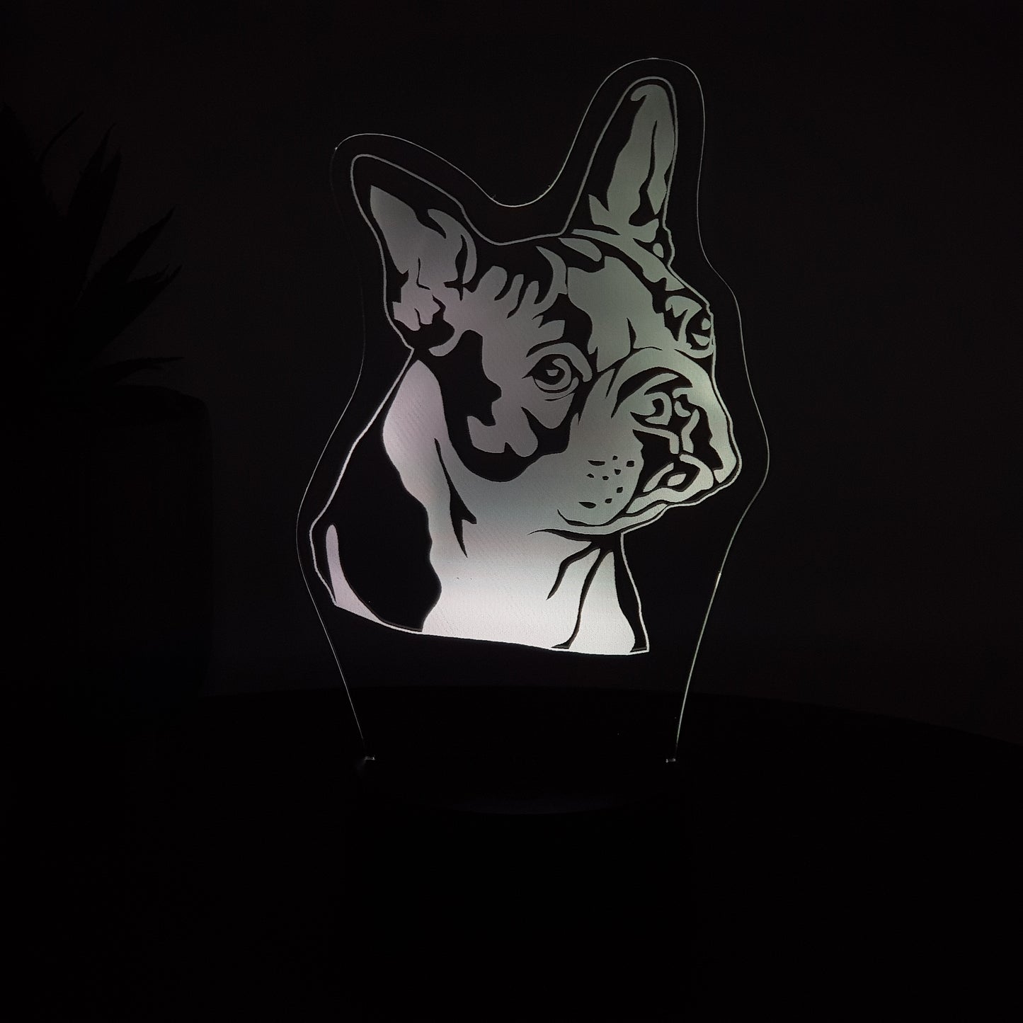 LED Lampe Französische Bulldogge