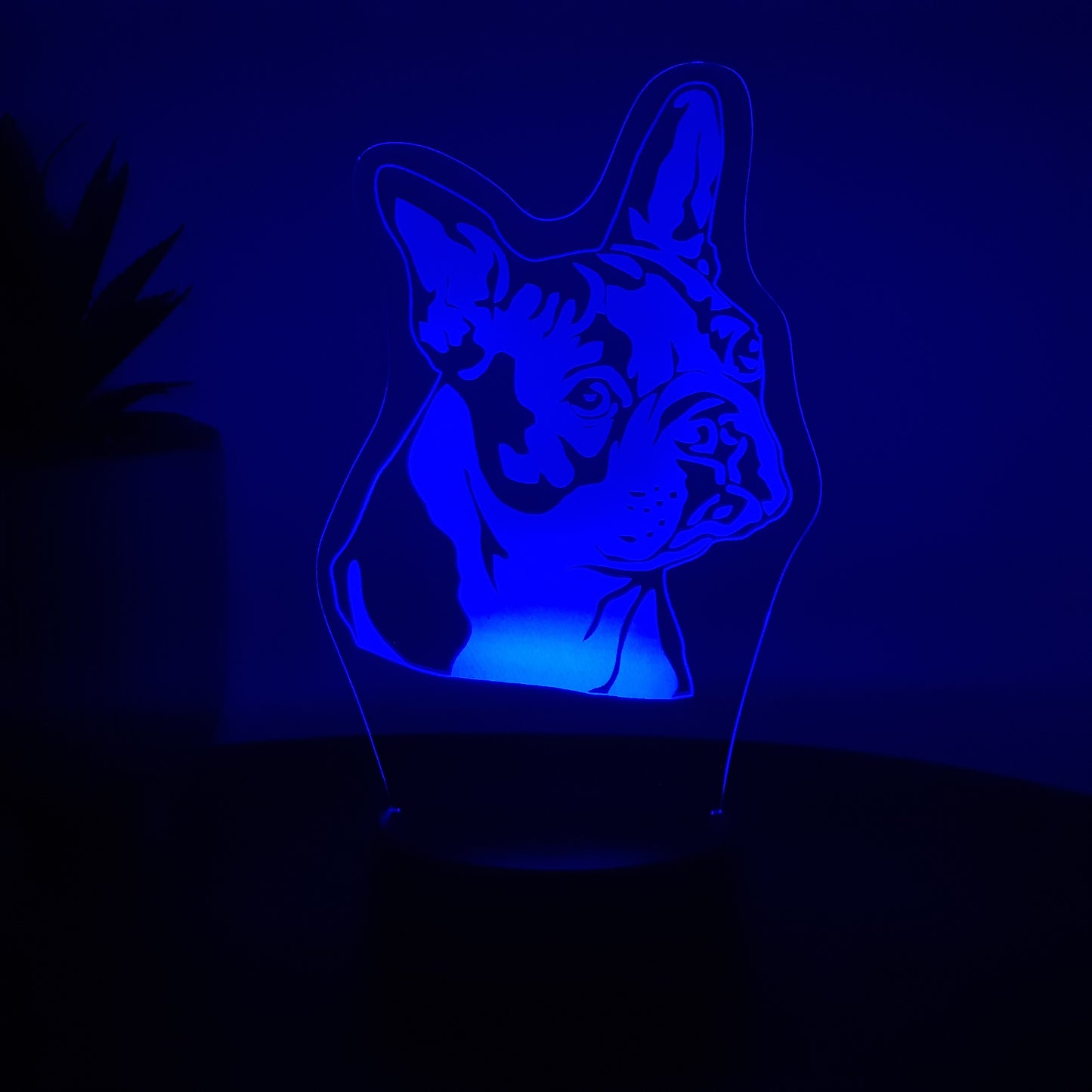 LED Lampe Französische Bulldogge