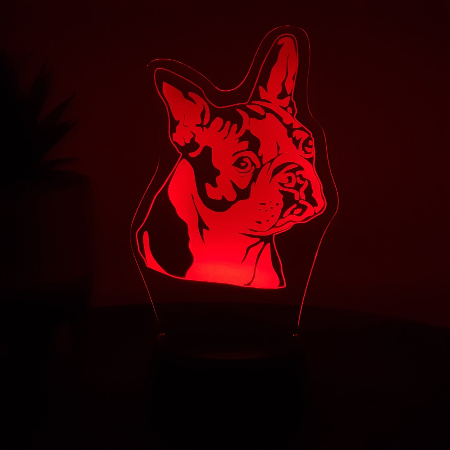 LED Lampe Französische Bulldogge