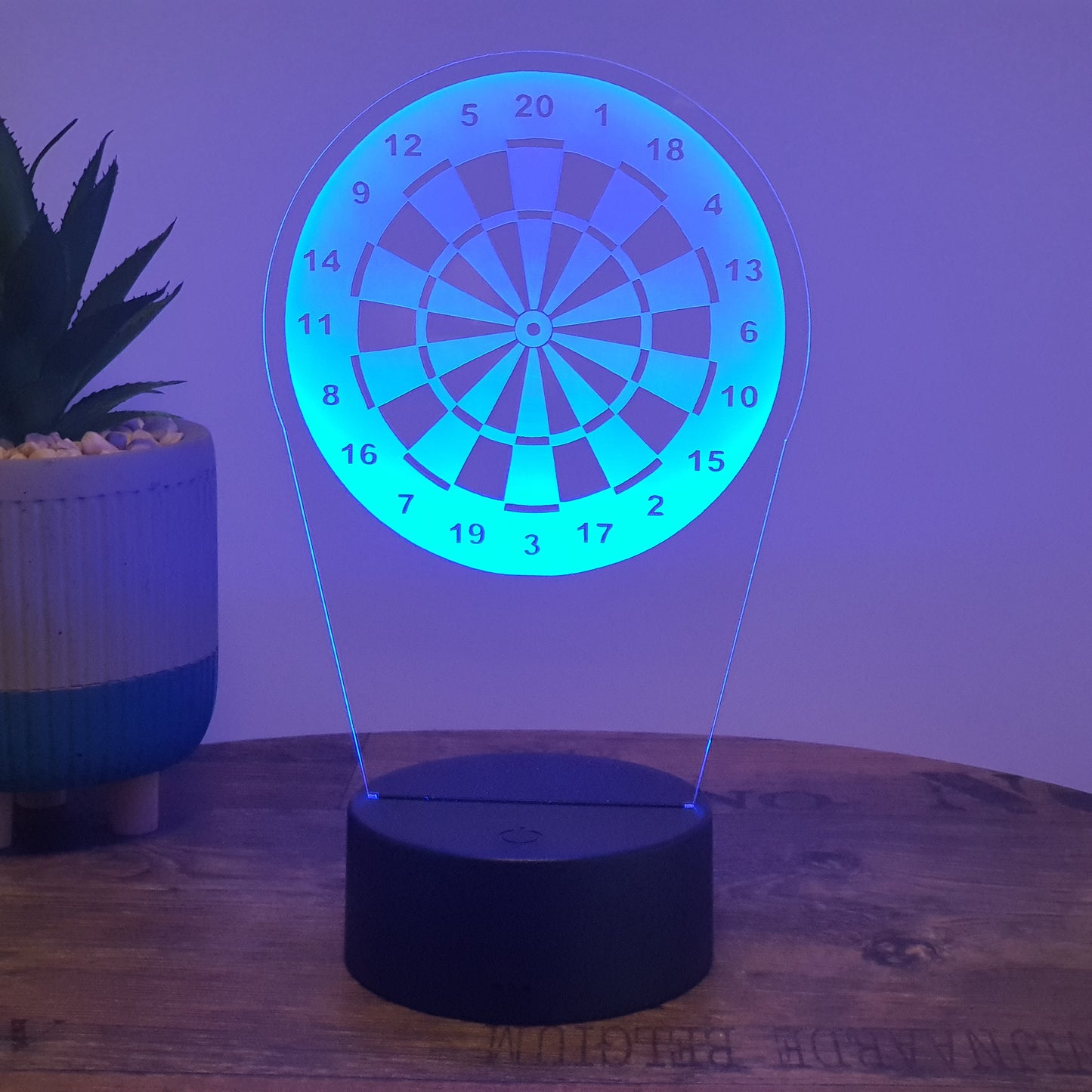 LED Lampe Dartscheibe