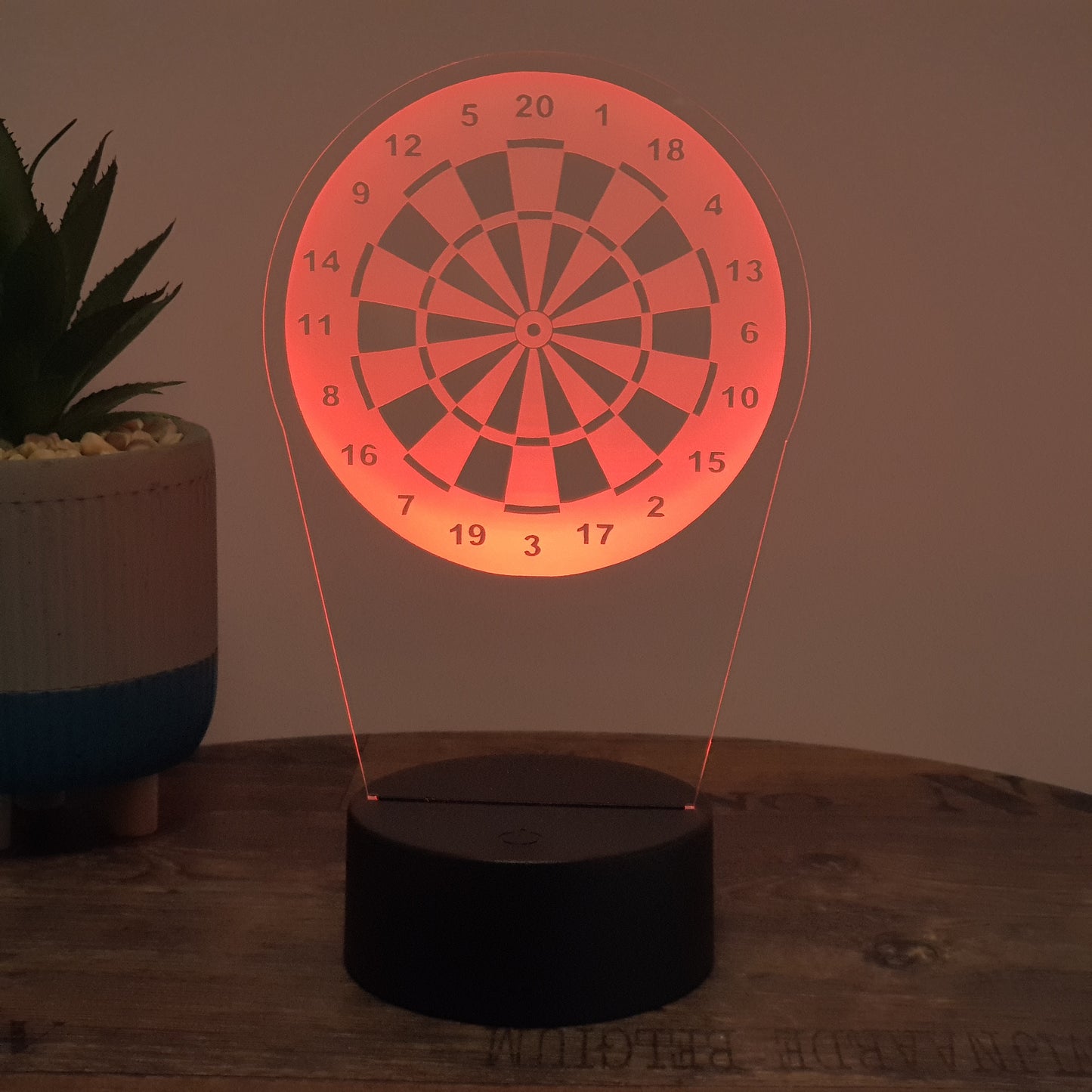 LED Lampe Dartscheibe