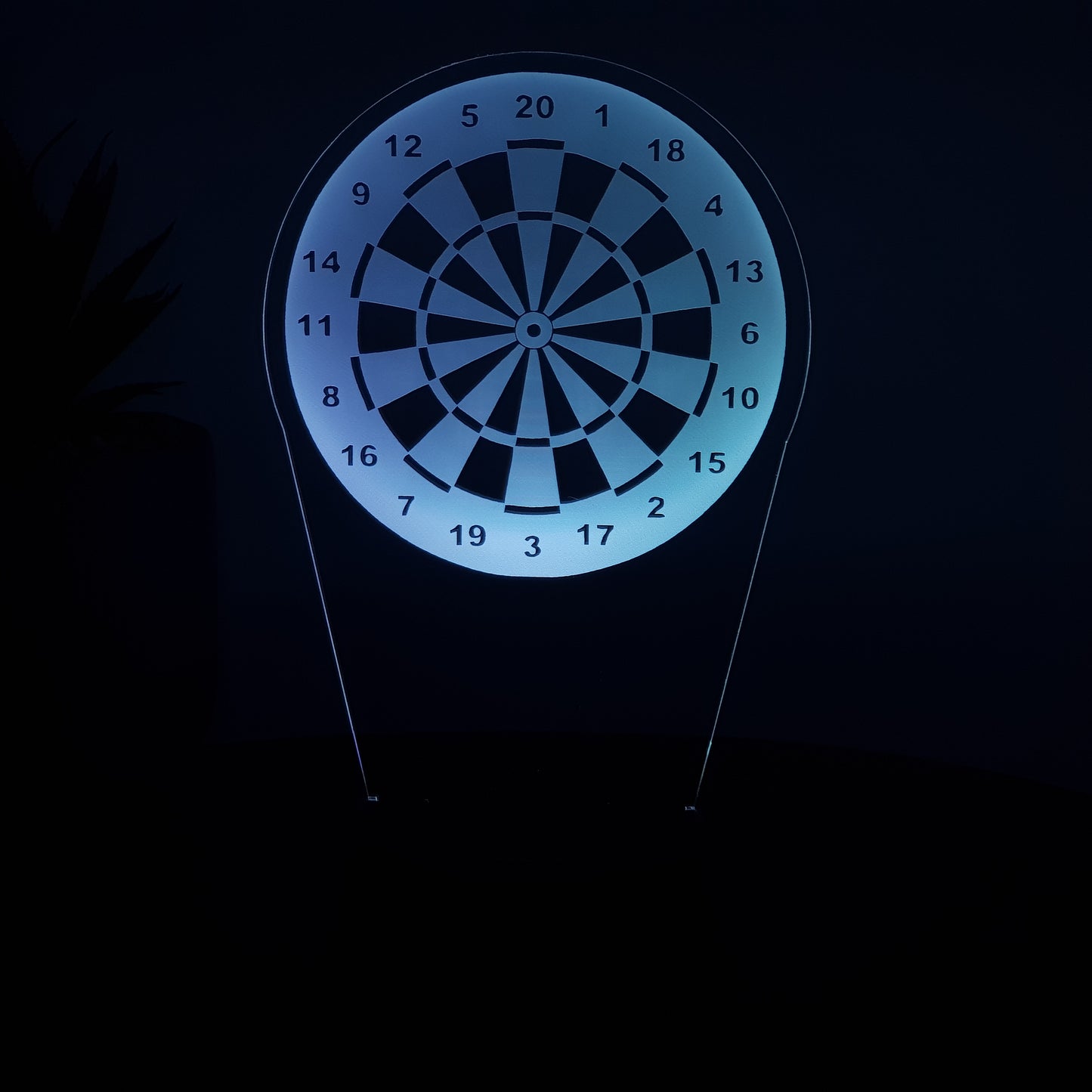 LED Lampe Dartscheibe