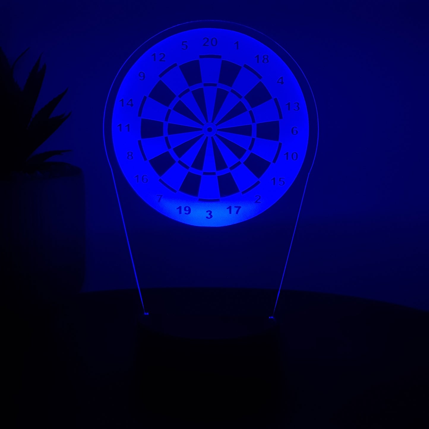 LED Lampe Dartscheibe