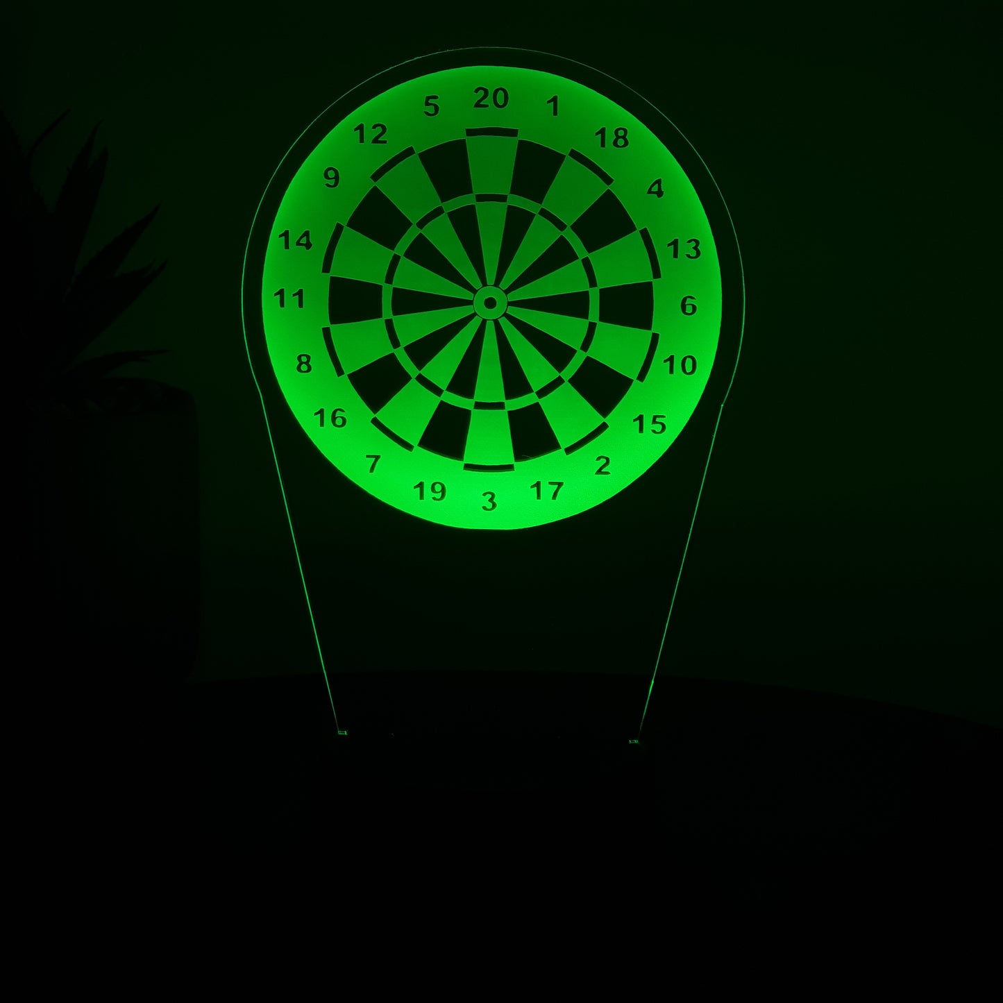 LED Lampe Dartscheibe