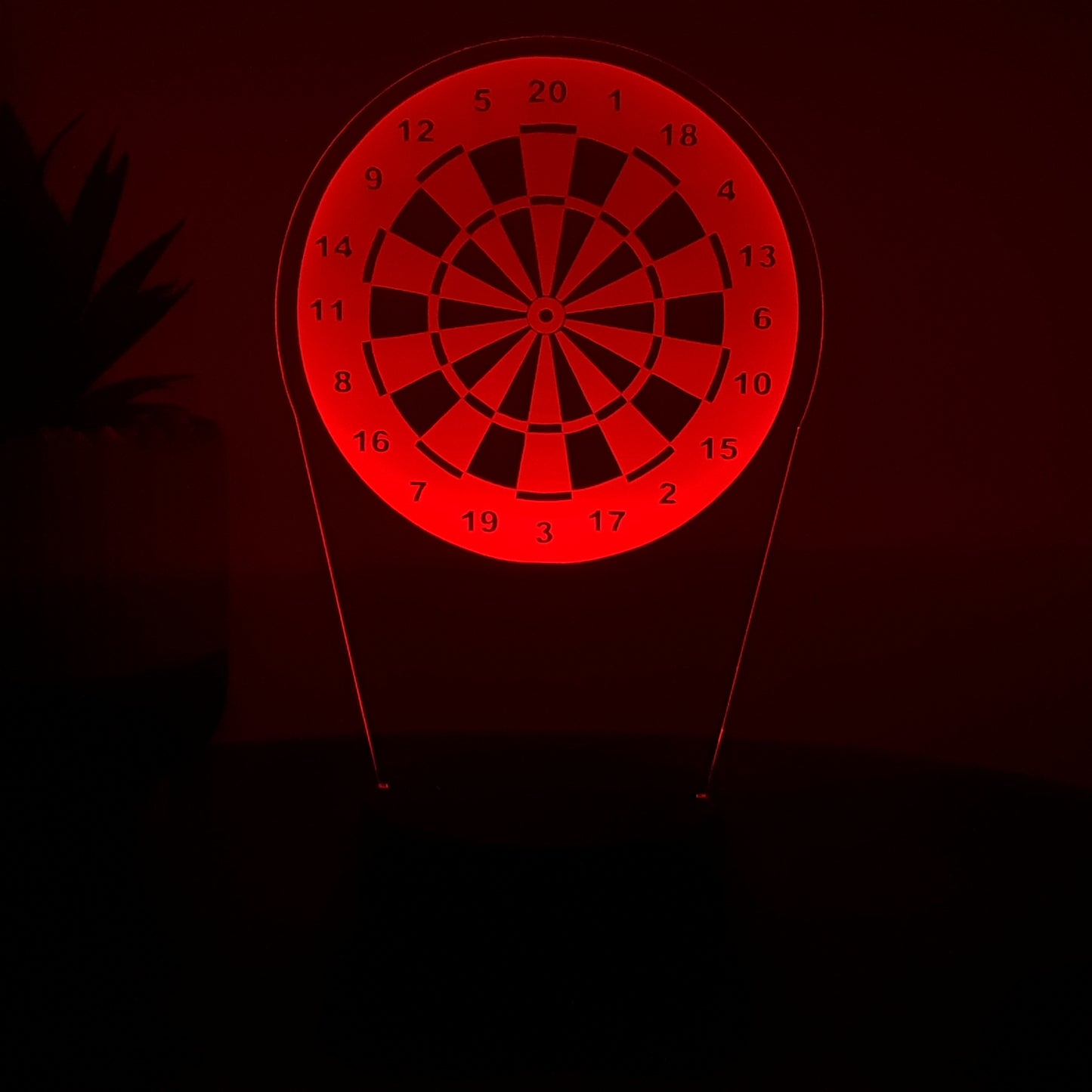 LED Lampe Dartscheibe