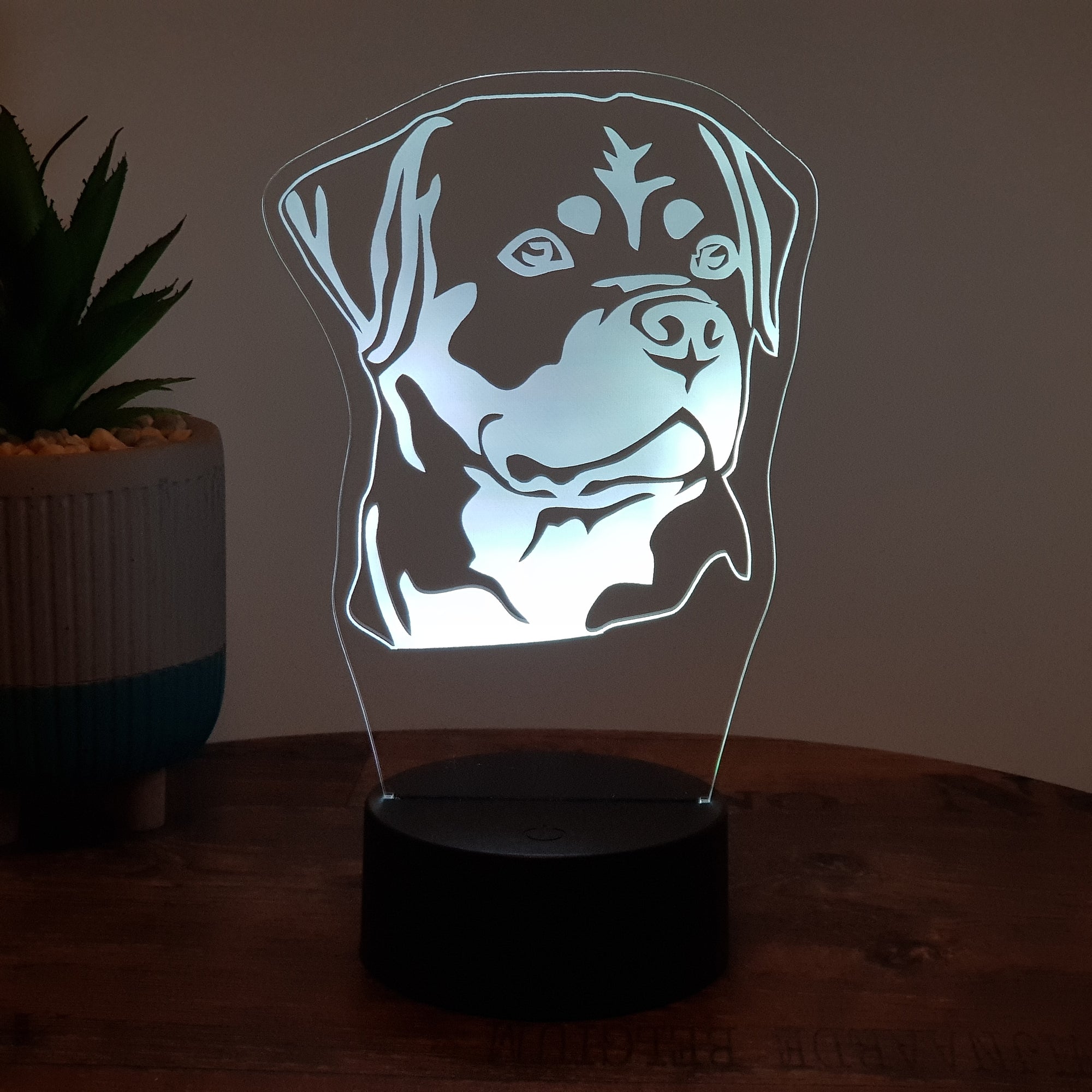 LED Lampe Hund Rottweiler