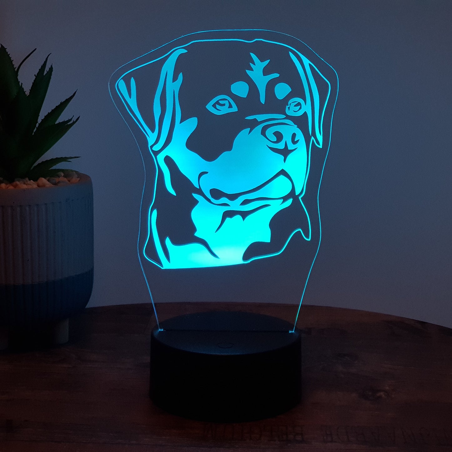 LED Lampe Hund Rottweiler