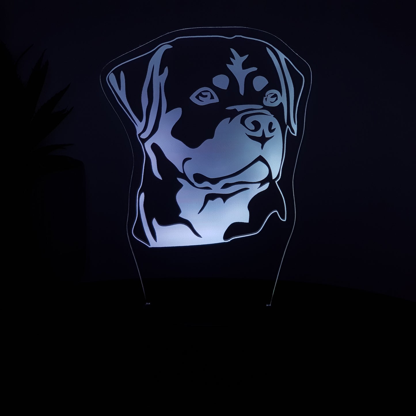 LED Lampe Hund Rottweiler