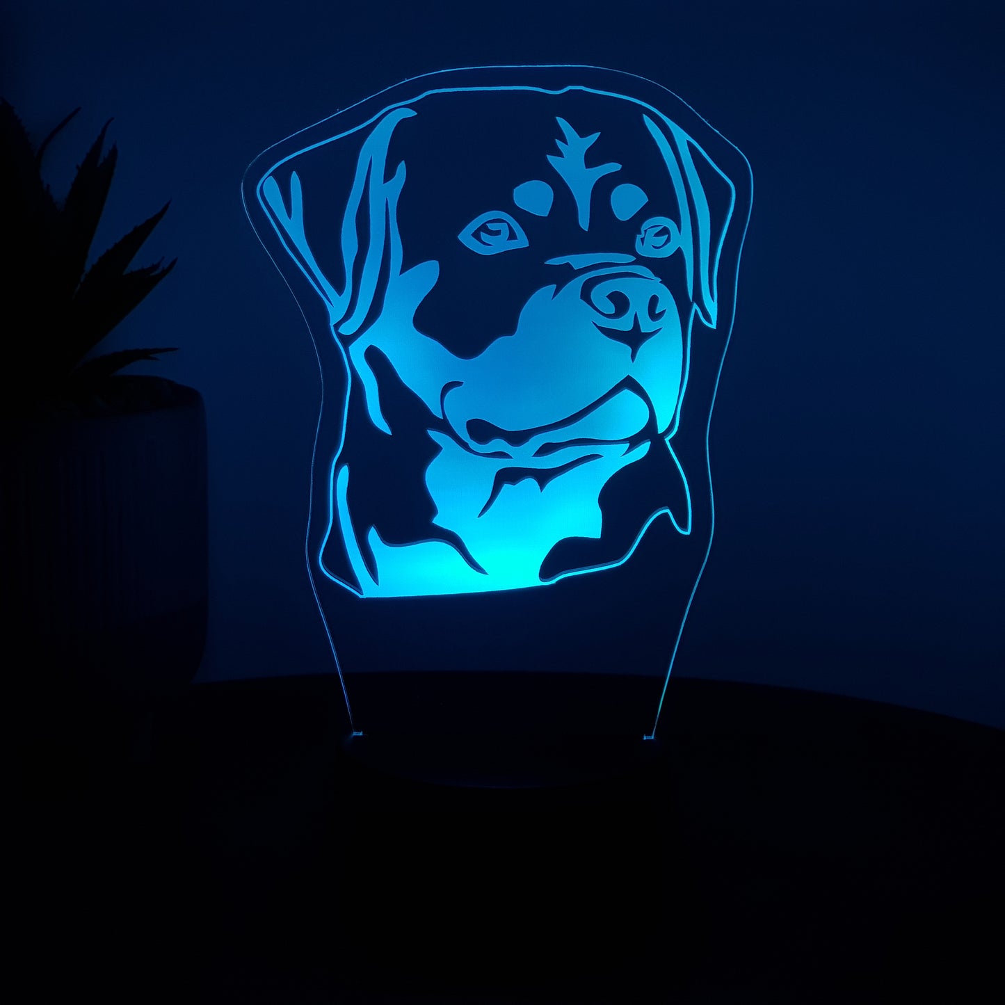 LED Lampe Hund Rottweiler