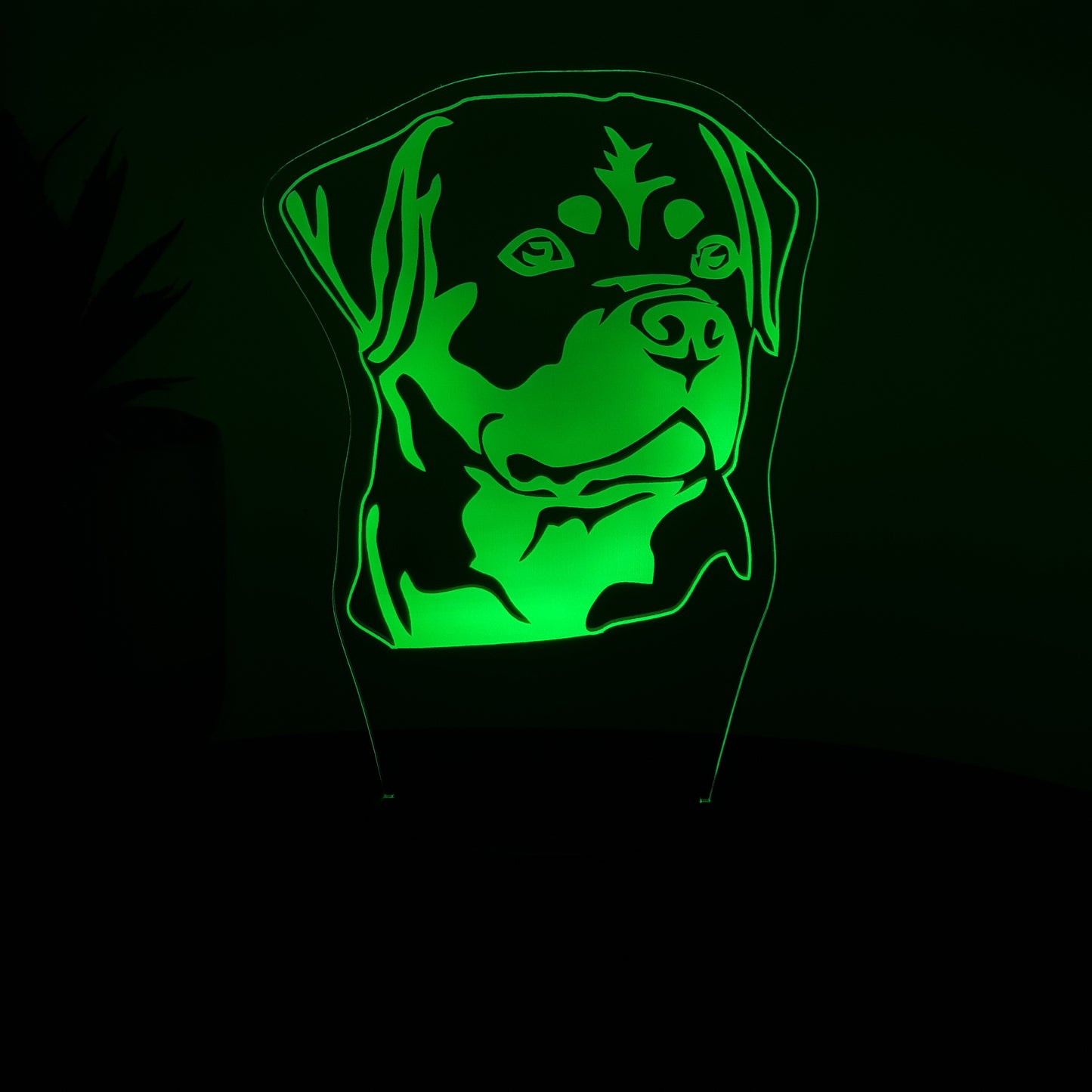 LED Lampe Hund Rottweiler