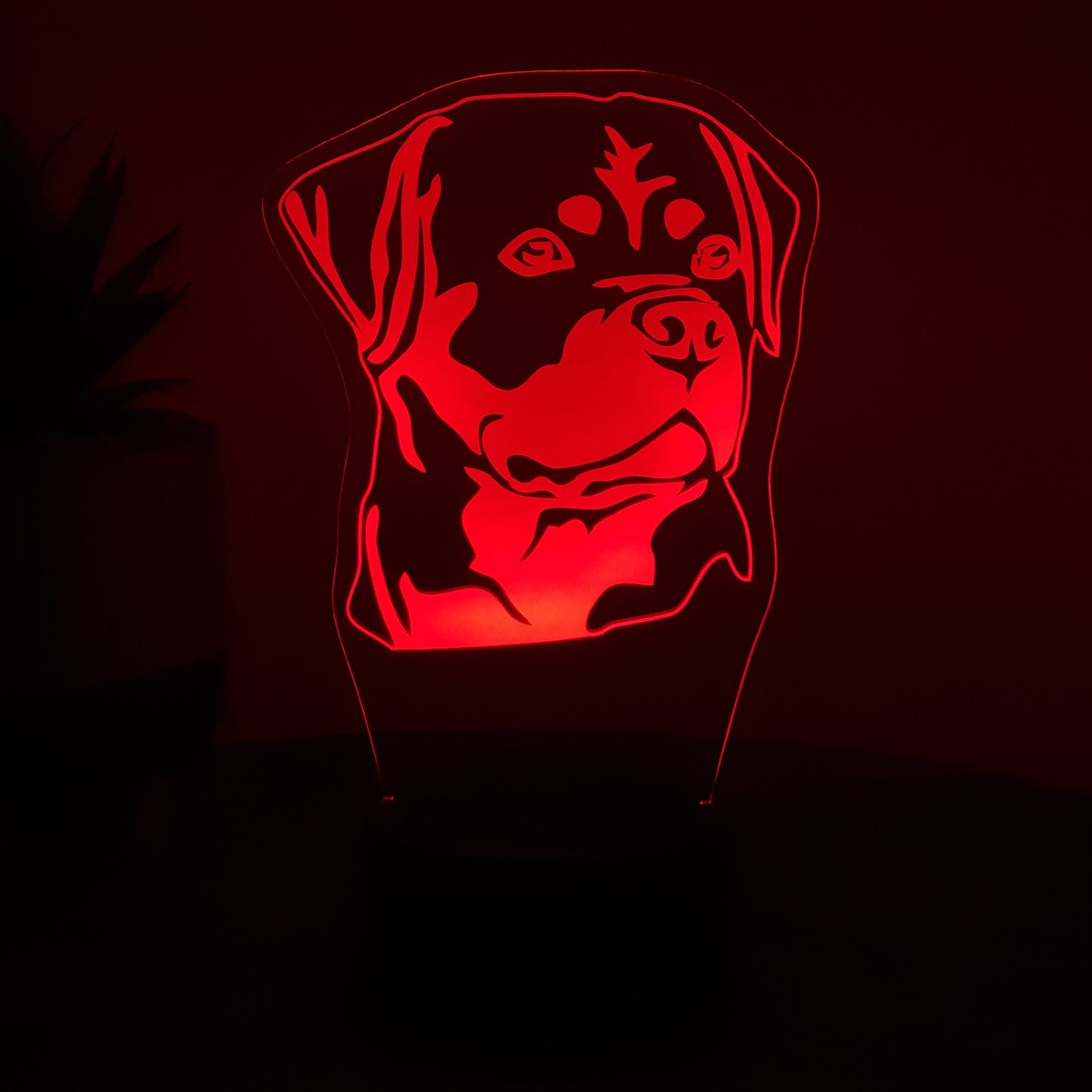 LED Lampe Hund Rottweiler