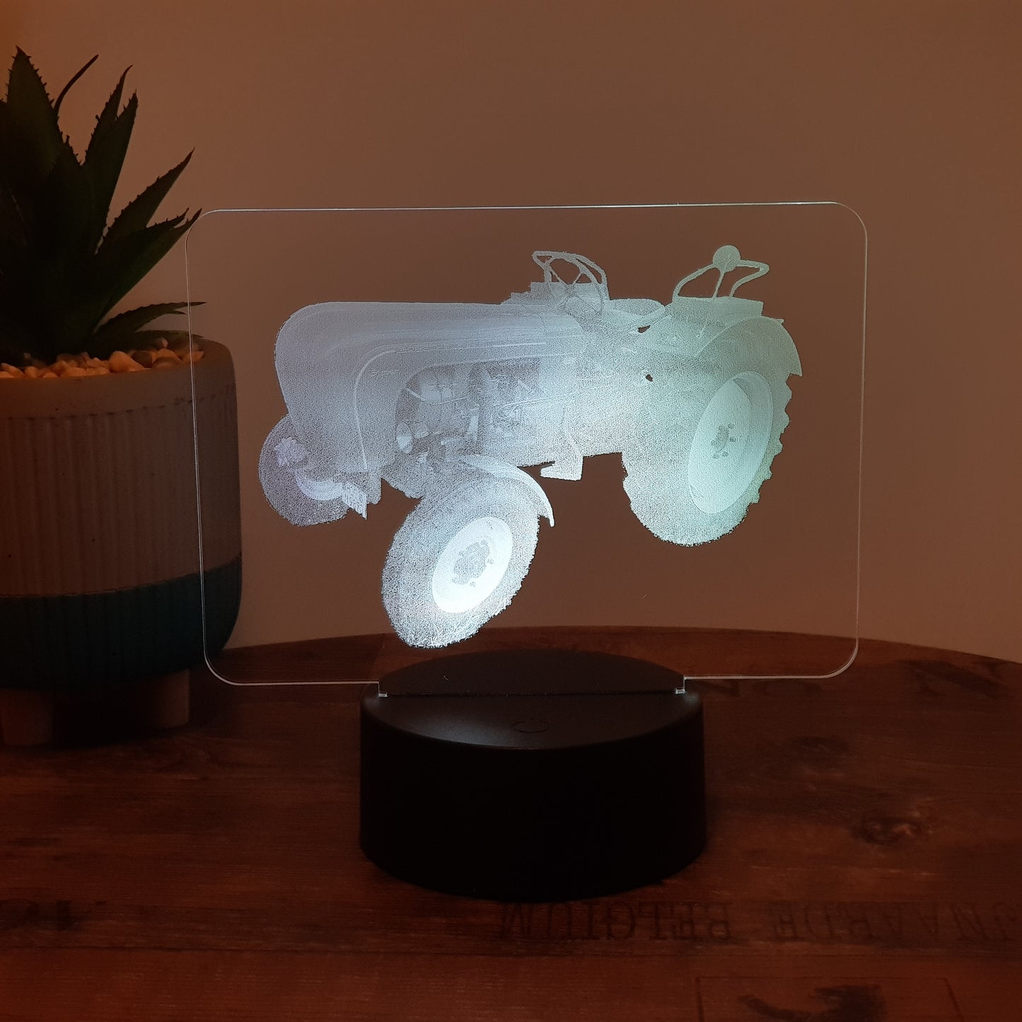 LED Lampe nach Fotovorlage / Rechteck 18x13cm