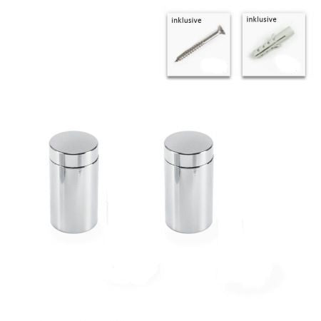 Abstandshalter Set Aluminium chrom 13x20mm