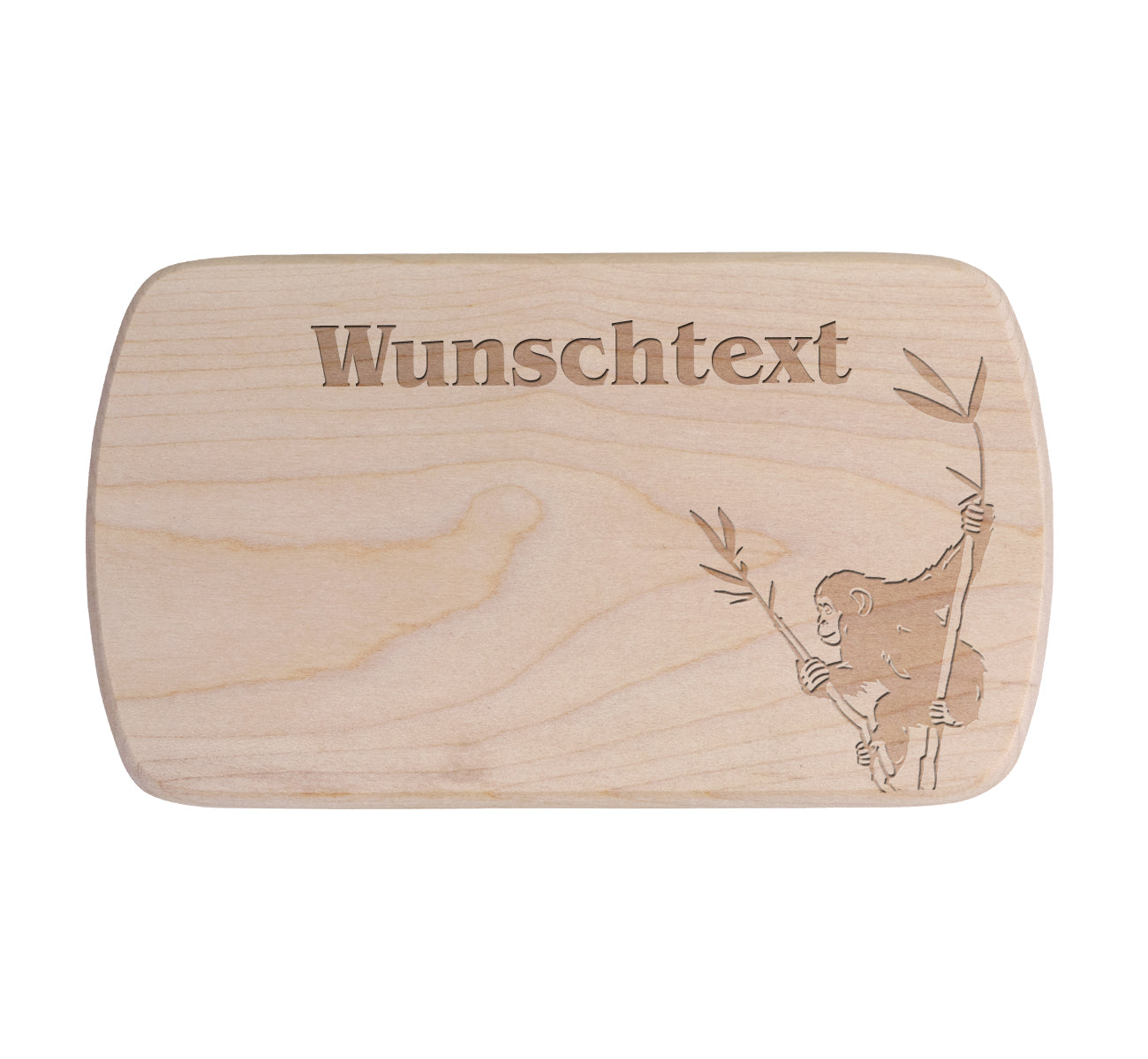 Ahorn Frühstücksbrettchen - Affe