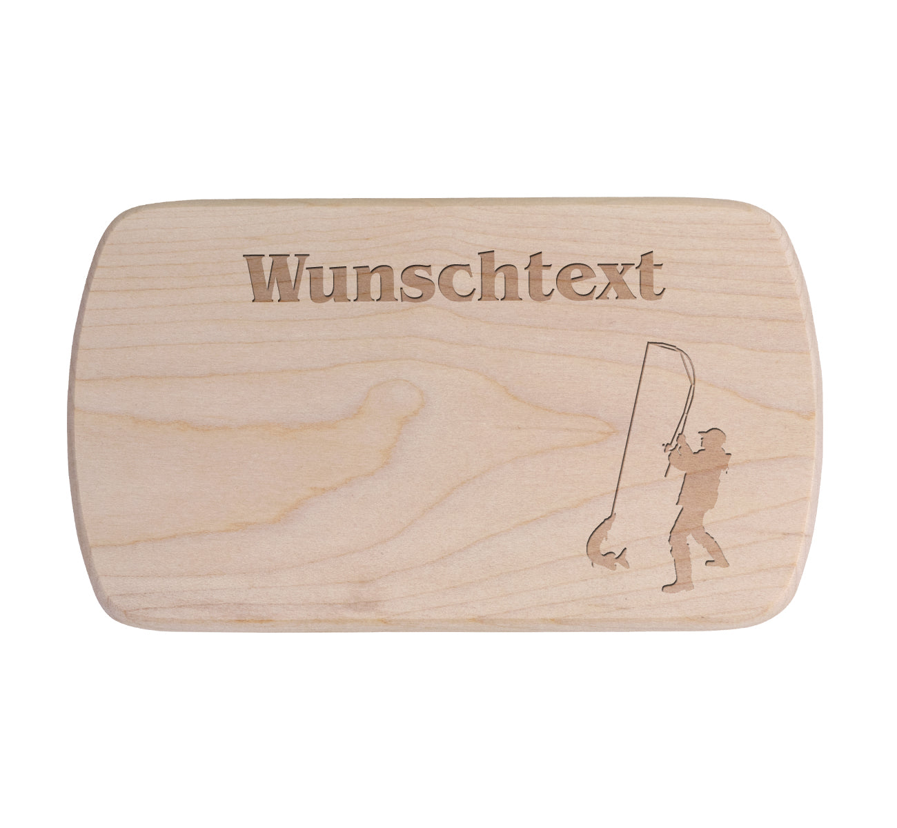 Ahorn Frühstücksbrettchen - Angler