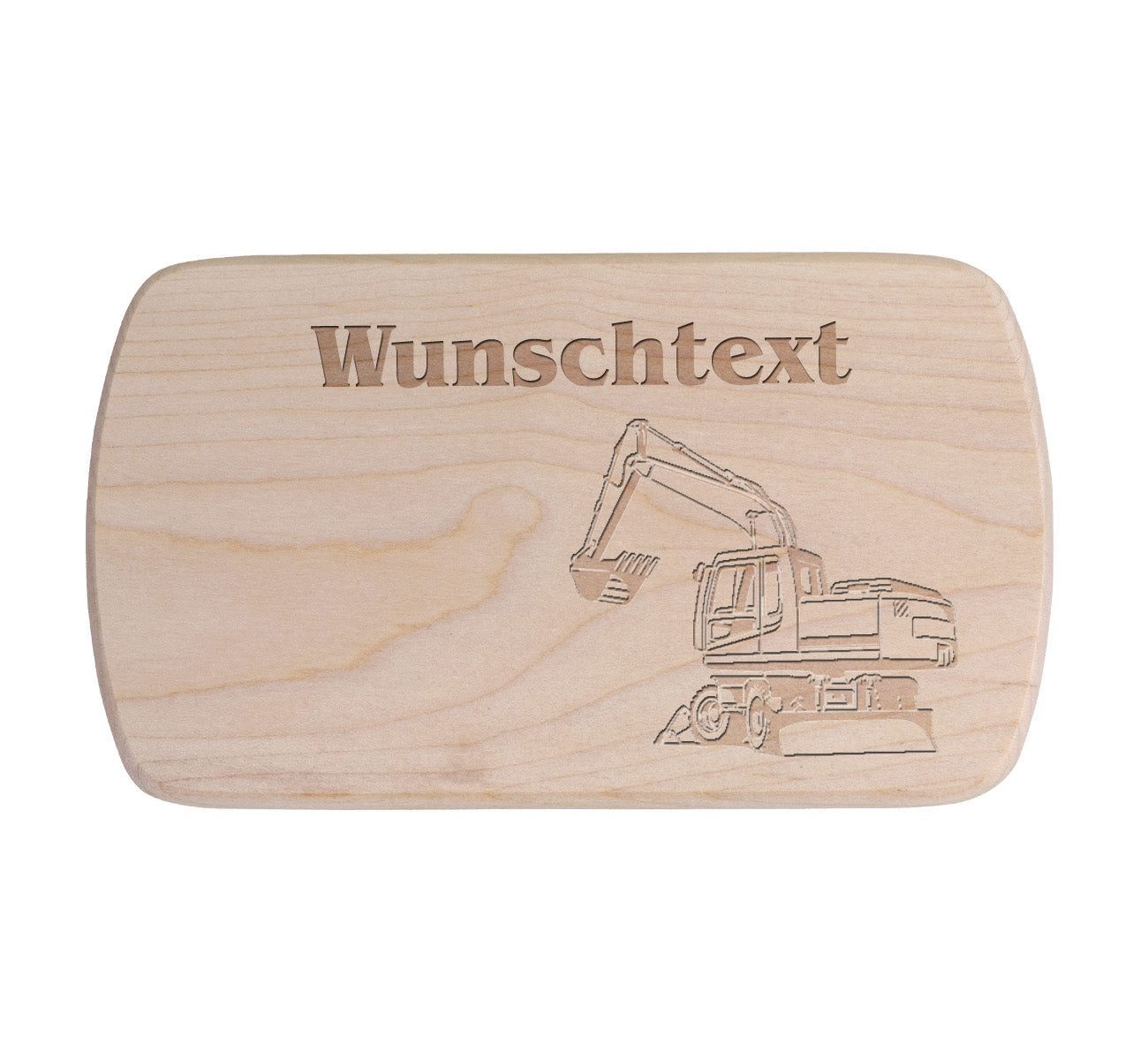 Ahorn Frühstücksbrettchen - Bagger 1