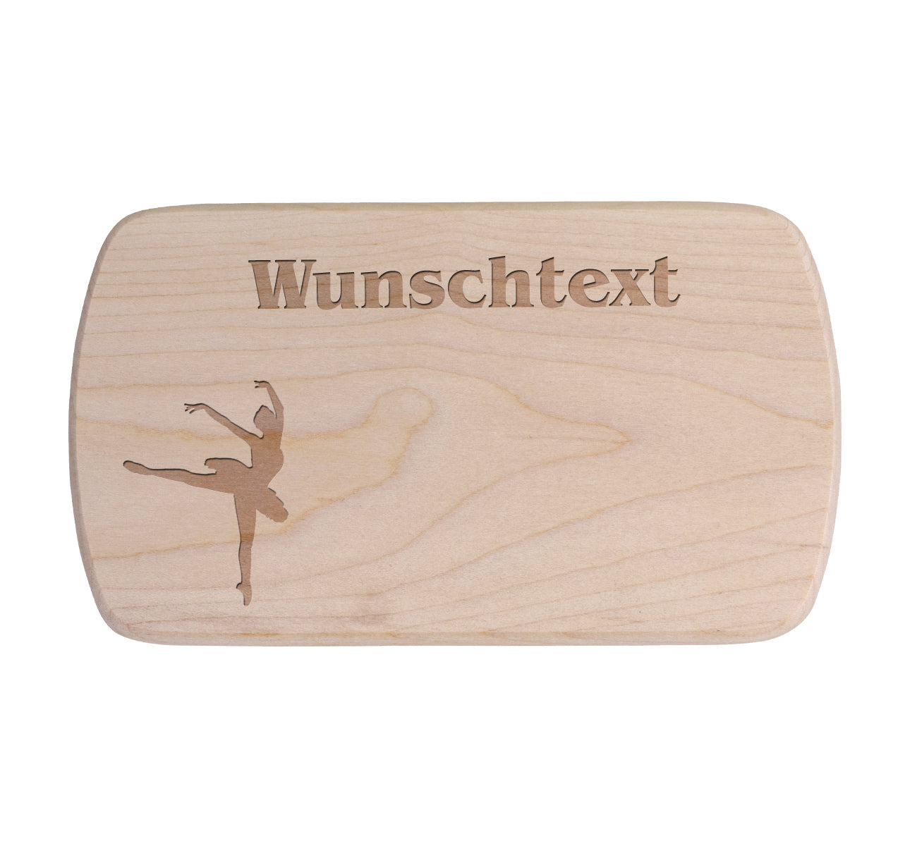 Ahorn Frühstücksbrettchen - Balletttänzerin