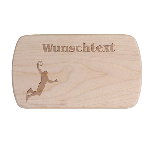 Ahorn Frühstücksbrettchen - Basketballspieler