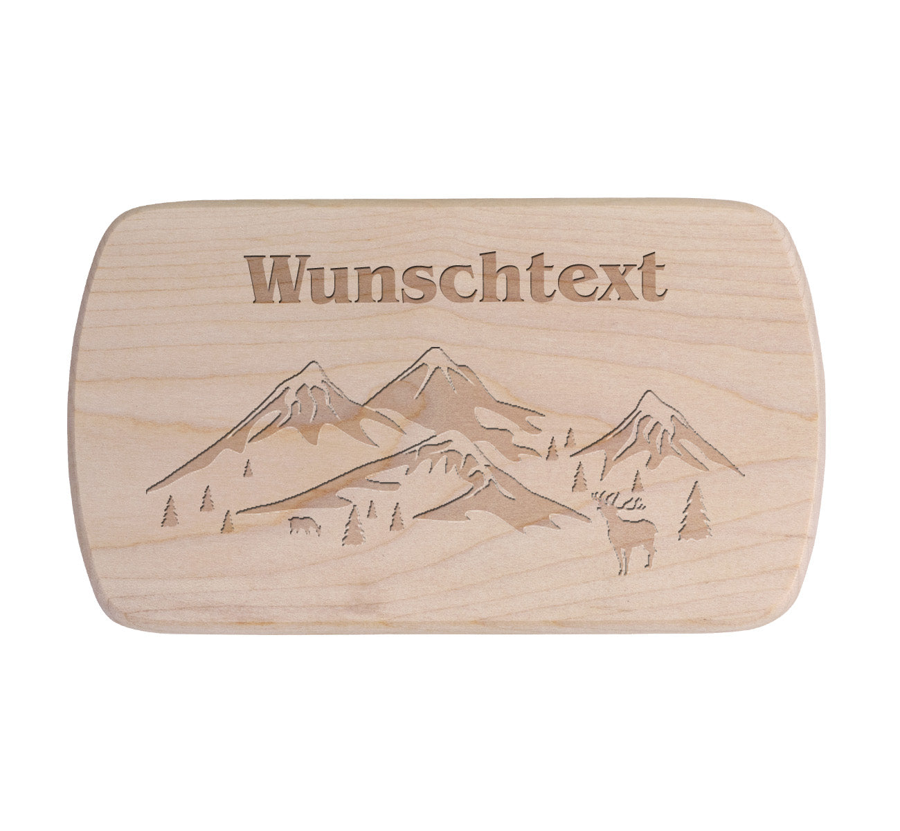Ahorn Frühstücksbrettchen - Berge
