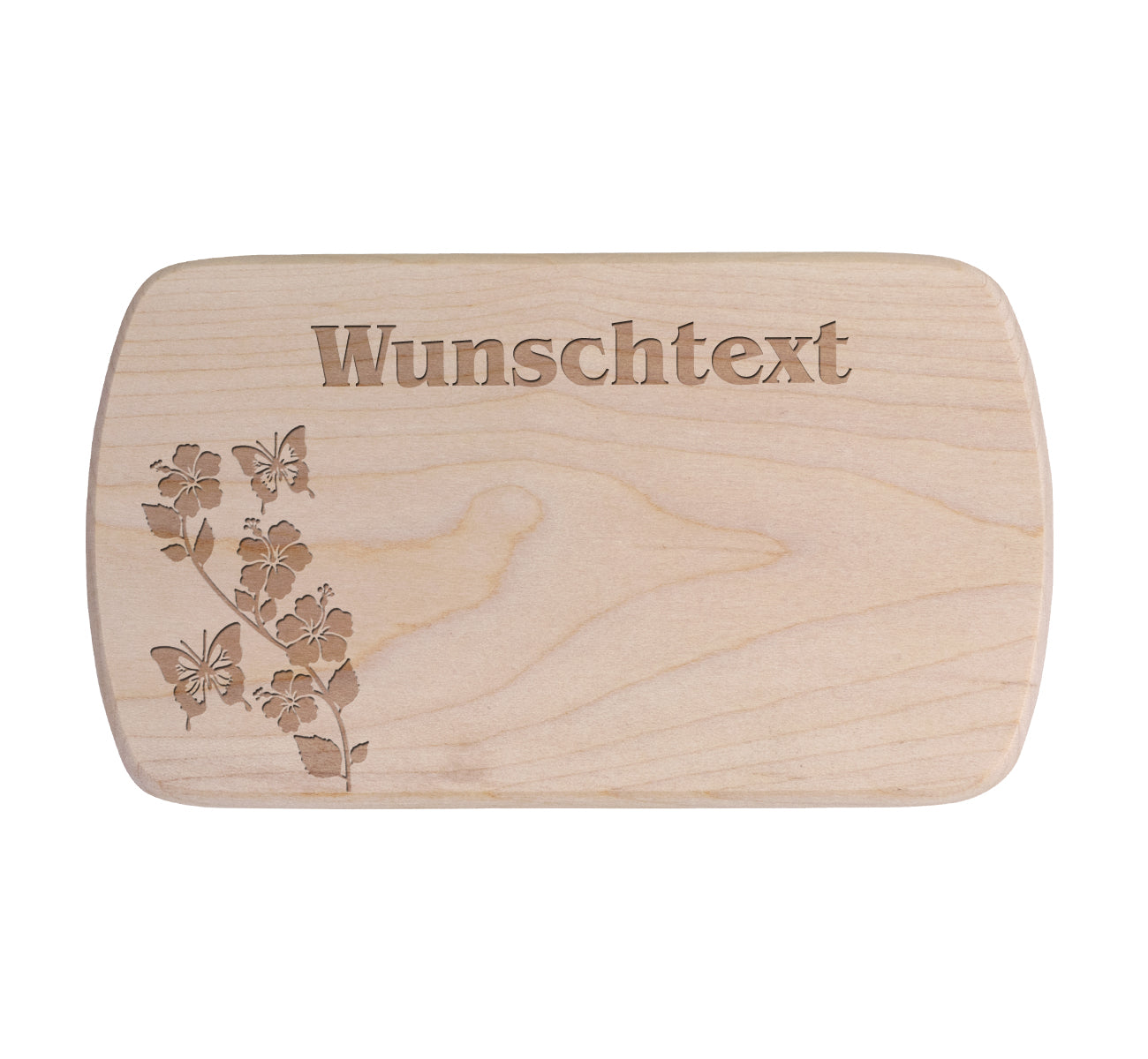 Ahorn Frühstücksbrettchen - Blumenranke