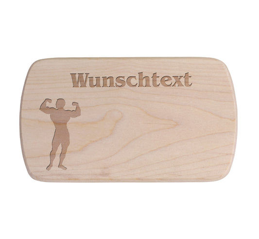 Ahorn Frühstücksbrettchen -  Bodybuilder