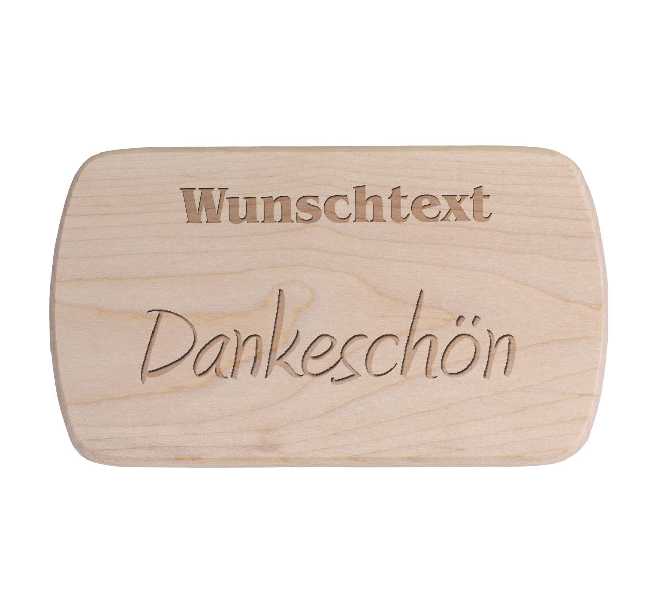 Ahorn Frühstücksbrettchen - Dankeschön