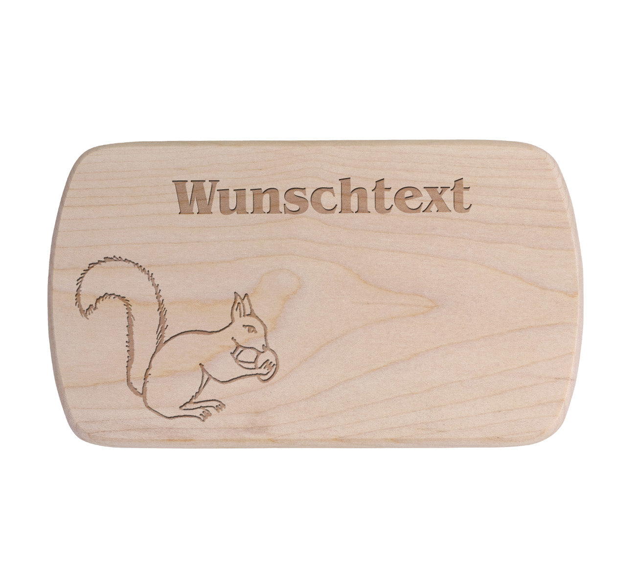 Ahorn Frühstücksbrettchen - Eichhörnchen