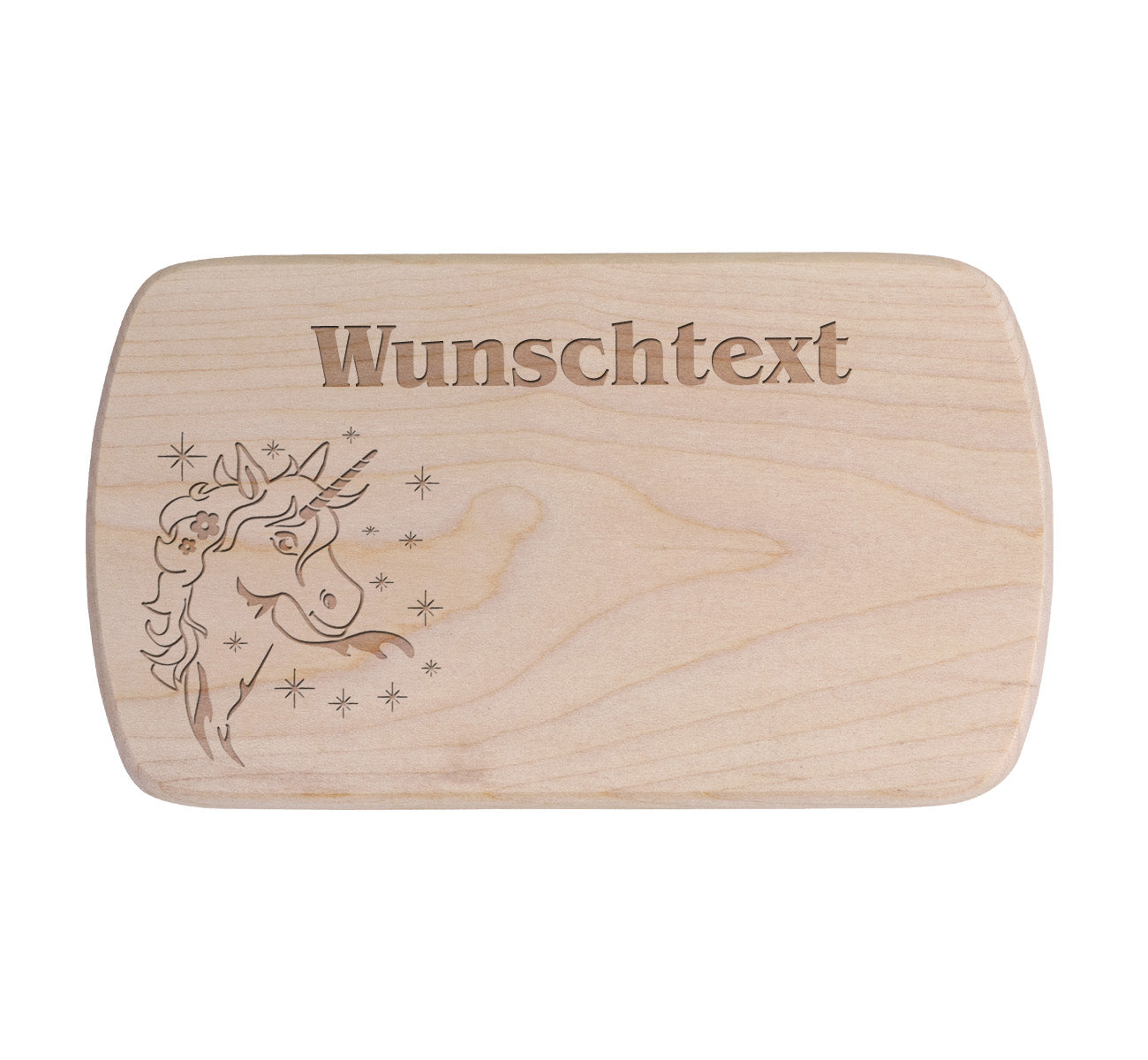 Ahorn Frühstücksbrettchen - Einhorn 1