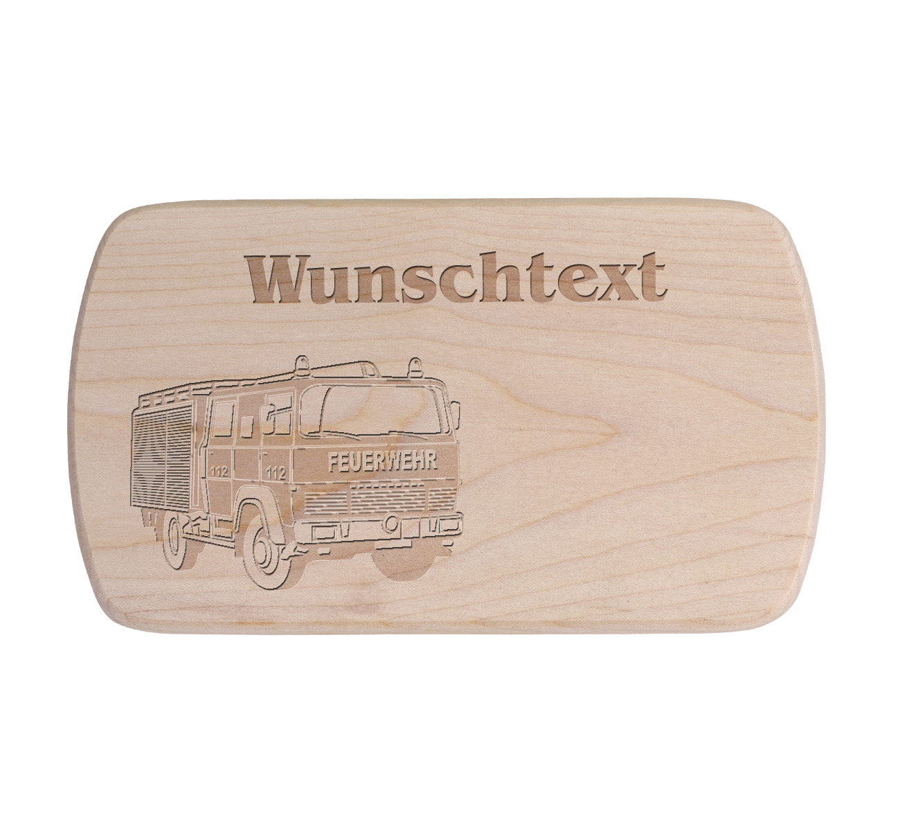 Ahorn Frühstücksbrettchen - Feuerwehr 1
