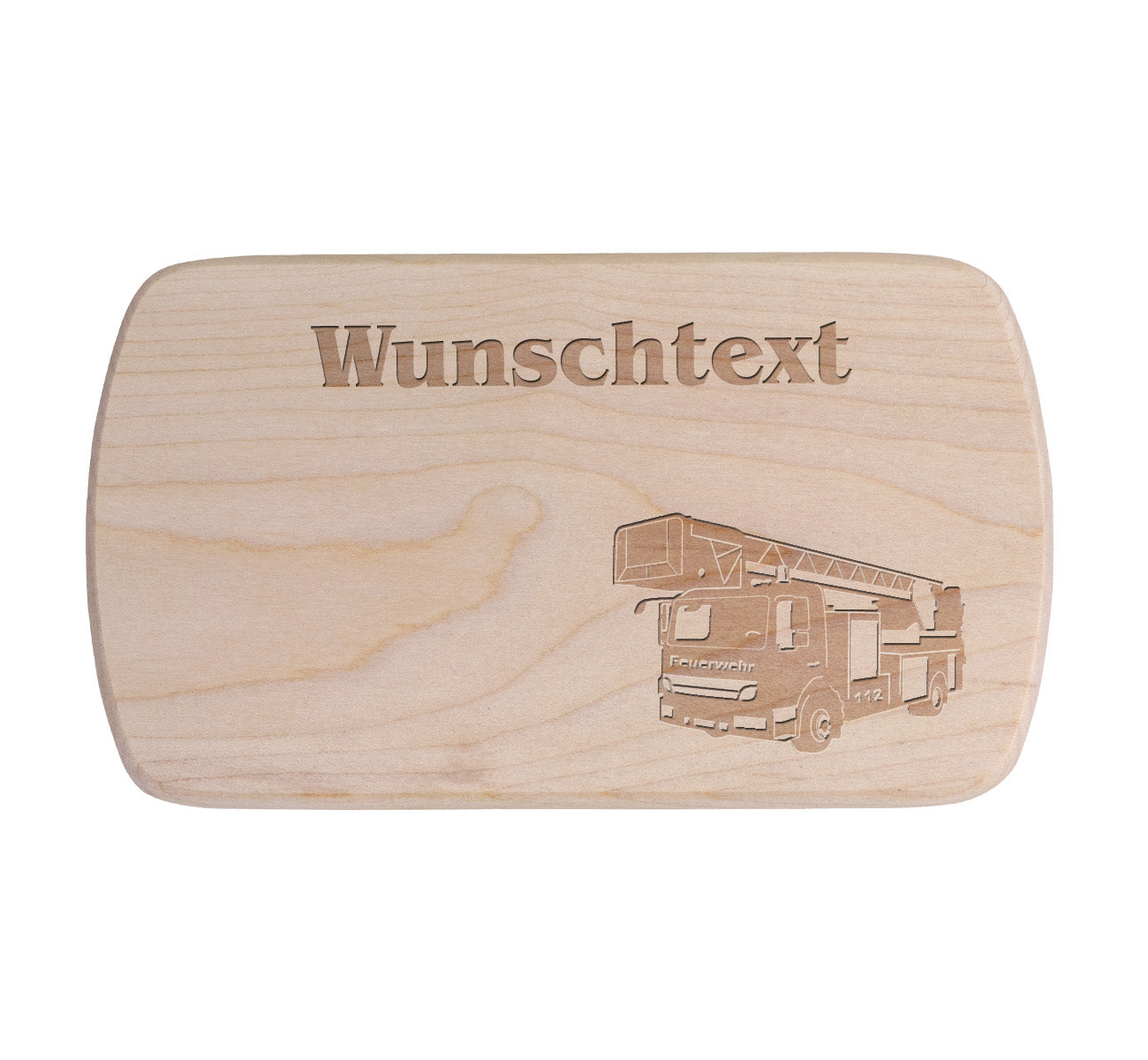 Ahorn Frühstücksbrettchen - Feuerwehr
