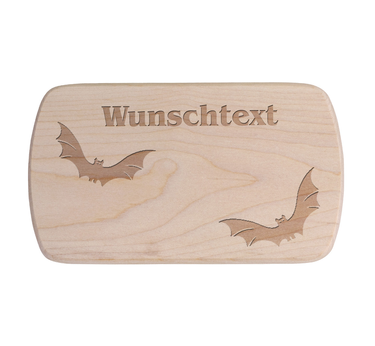 Ahorn Frühstücksbrettchen - Vampir - Fledermäuse