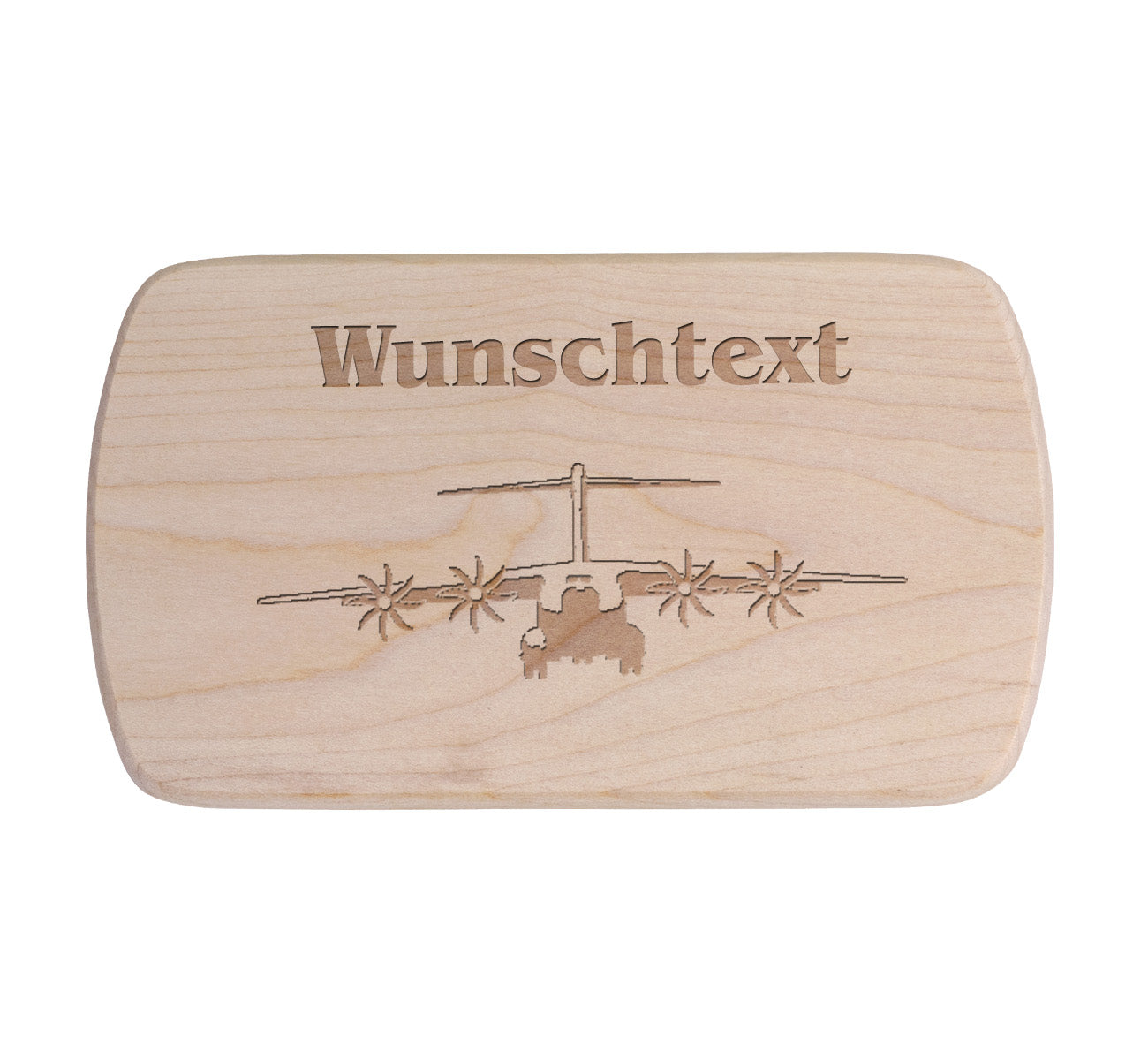 Ahorn Frühstücksbrettchen - Flugzeug