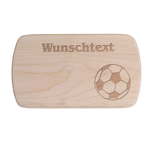 Ahorn Frühstücksbrettchen -  Fussball