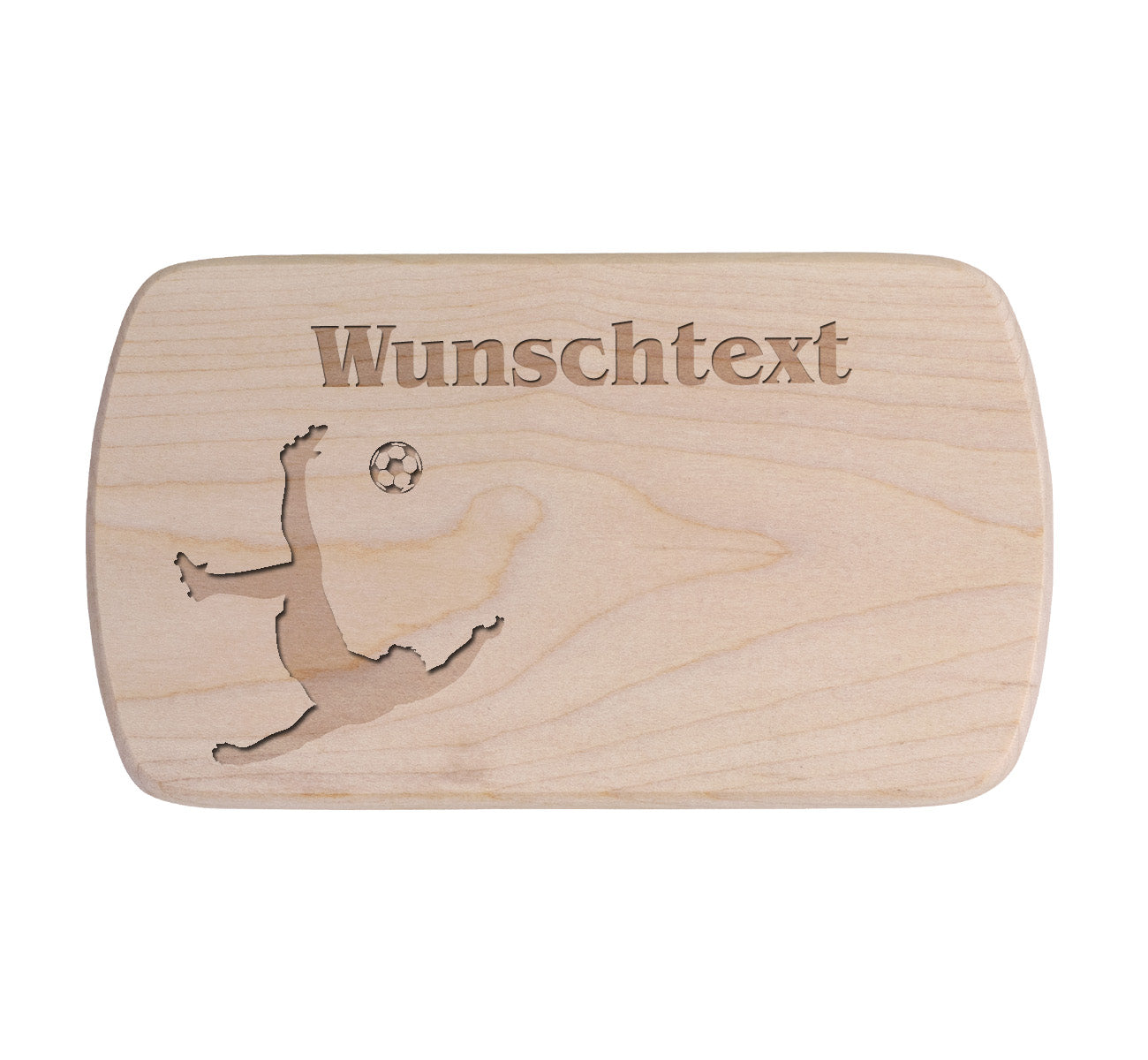 Ahorn Frühstücksbrettchen -  Fussball 4