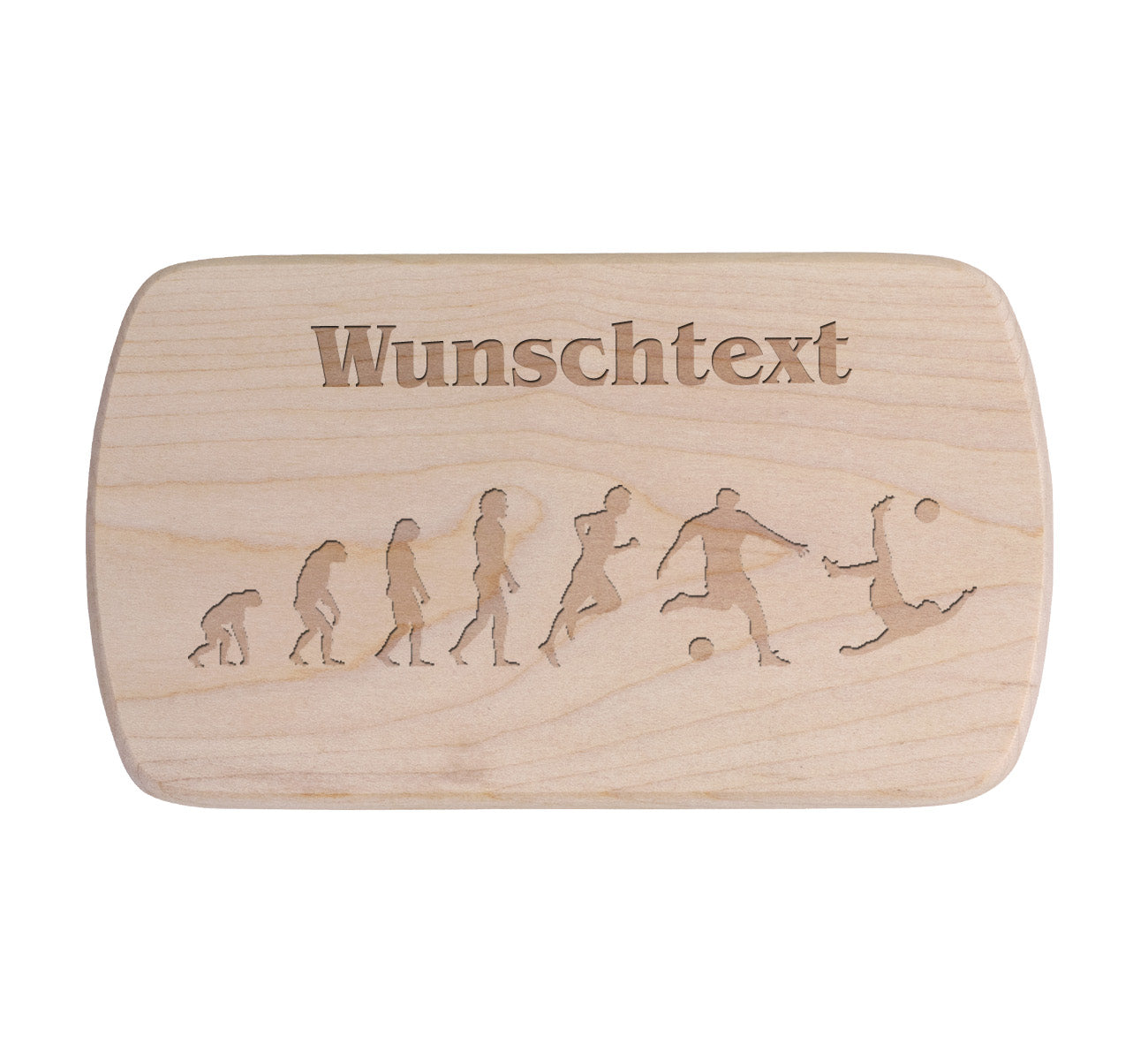 Ahorn Frühstücksbrettchen -  Fussball Evolution