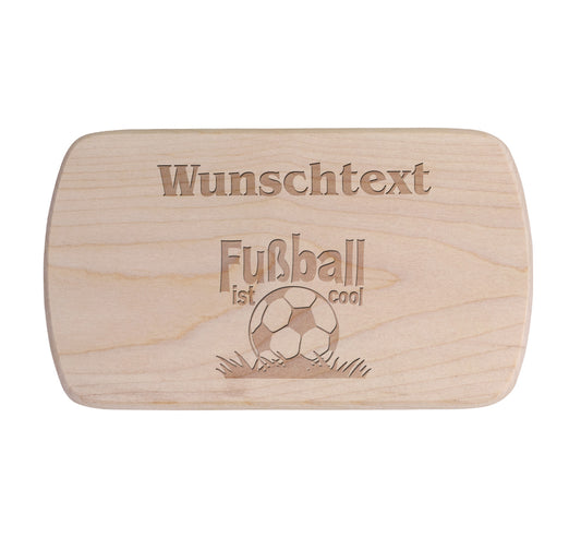Ahorn Frühstücksbrettchen -  Fussball ist cool