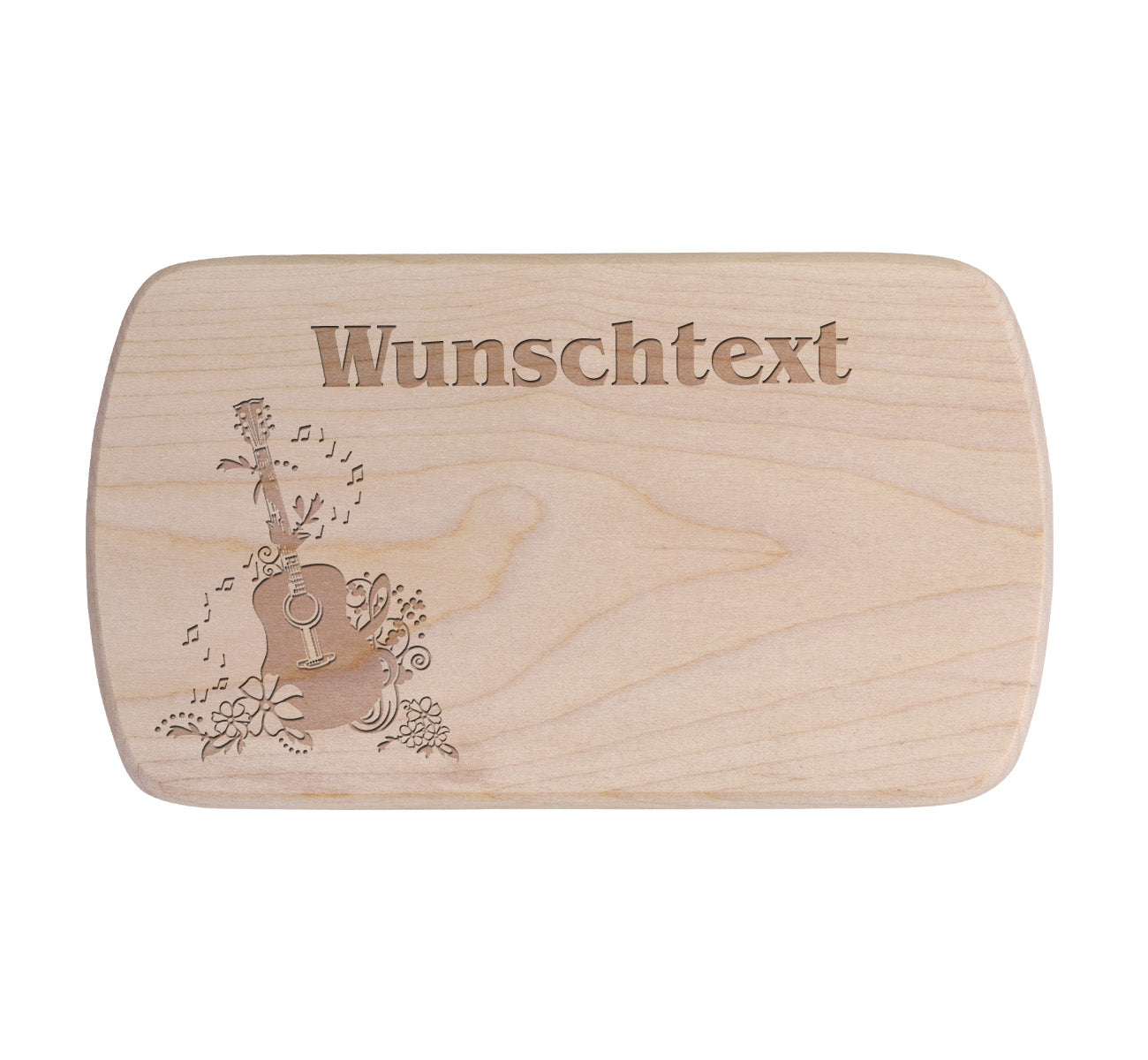 Ahorn Frühstücksbrettchen - Musik - Gitarre 1