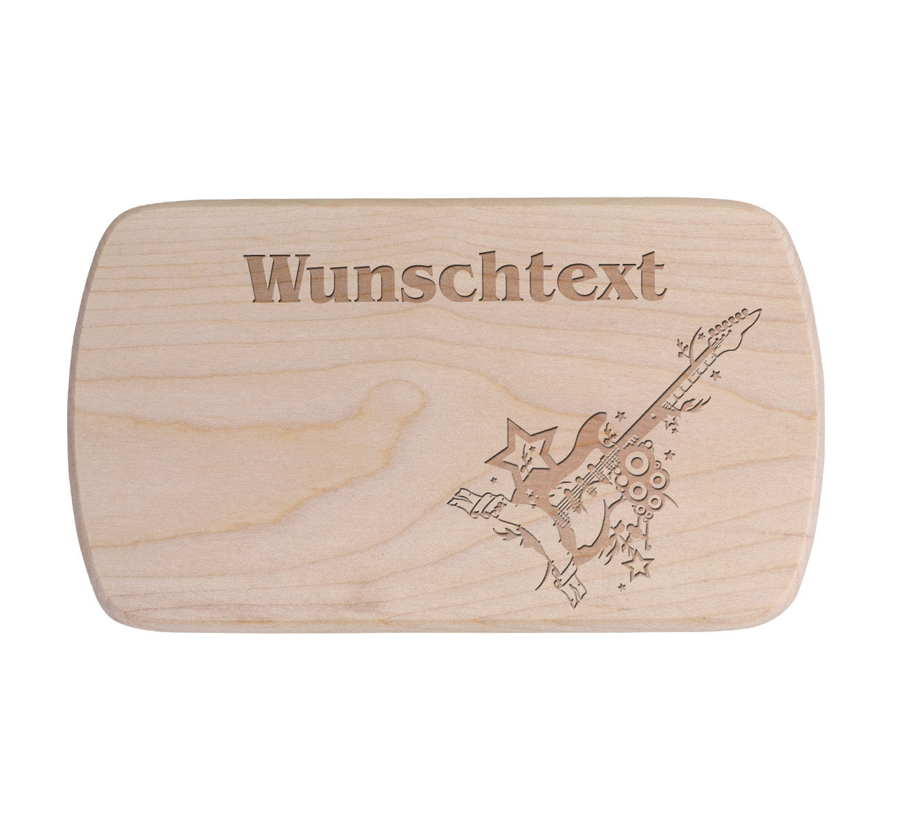 Ahorn Frühstücksbrettchen - Musik - Gitarre