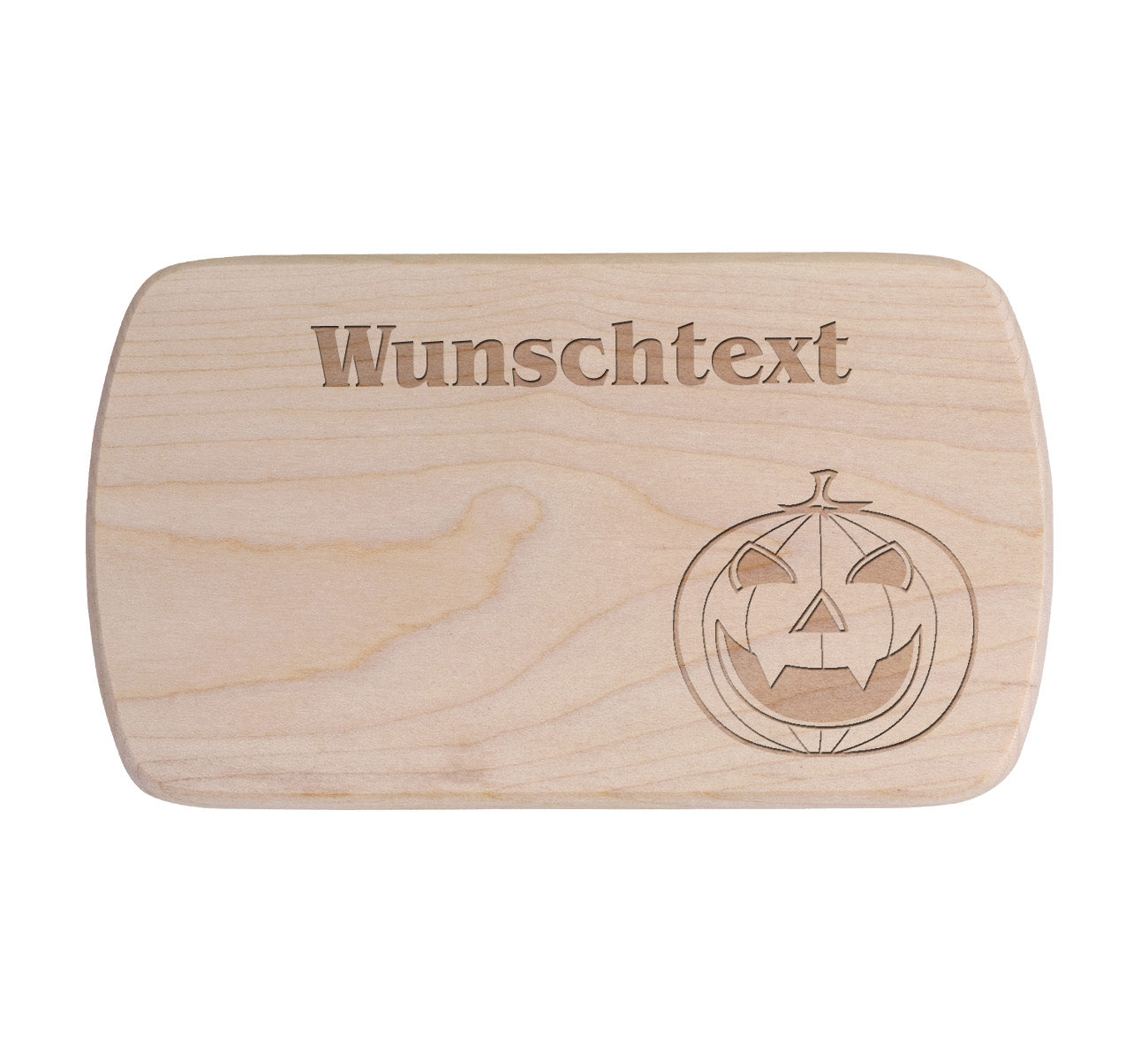 Ahorn Frühstücksbrettchen - Kürbis - Halloween