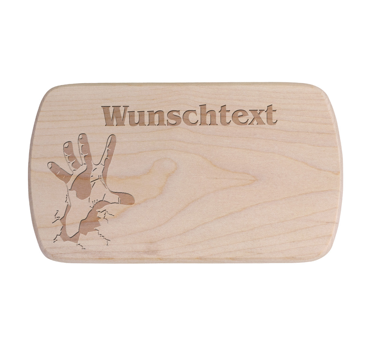 Ahorn Frühstücksbrettchen - Hand