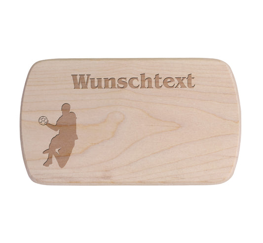 Ahorn Frühstücksbrettchen - Handballspieler