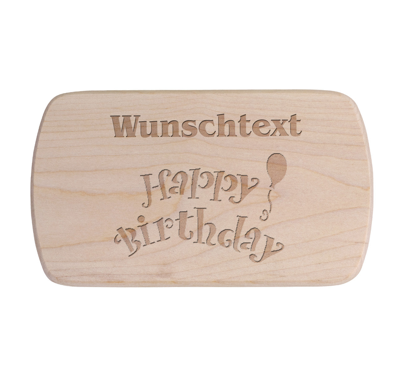 Ahorn Frühstücksbrettchen - Geburtstag - Happy Birthday 2