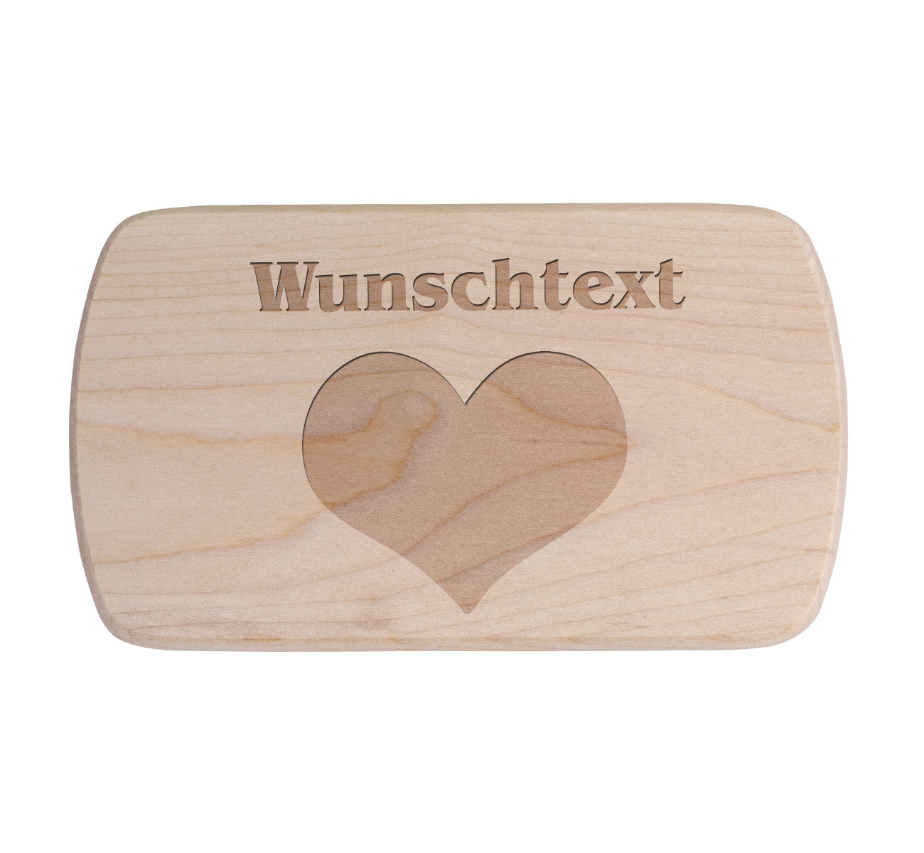 Ahorn Frühstücksbrettchen - Liebe - Herz