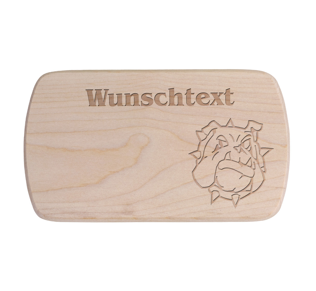 Ahorn Frühstücksbrettchen - Hund Spike